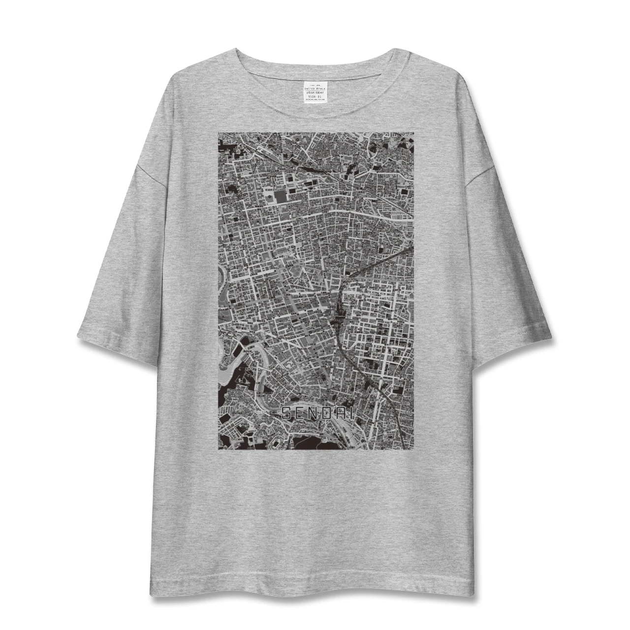 【仙台(宮城県)】地図柄ビッグシルエットTシャツ