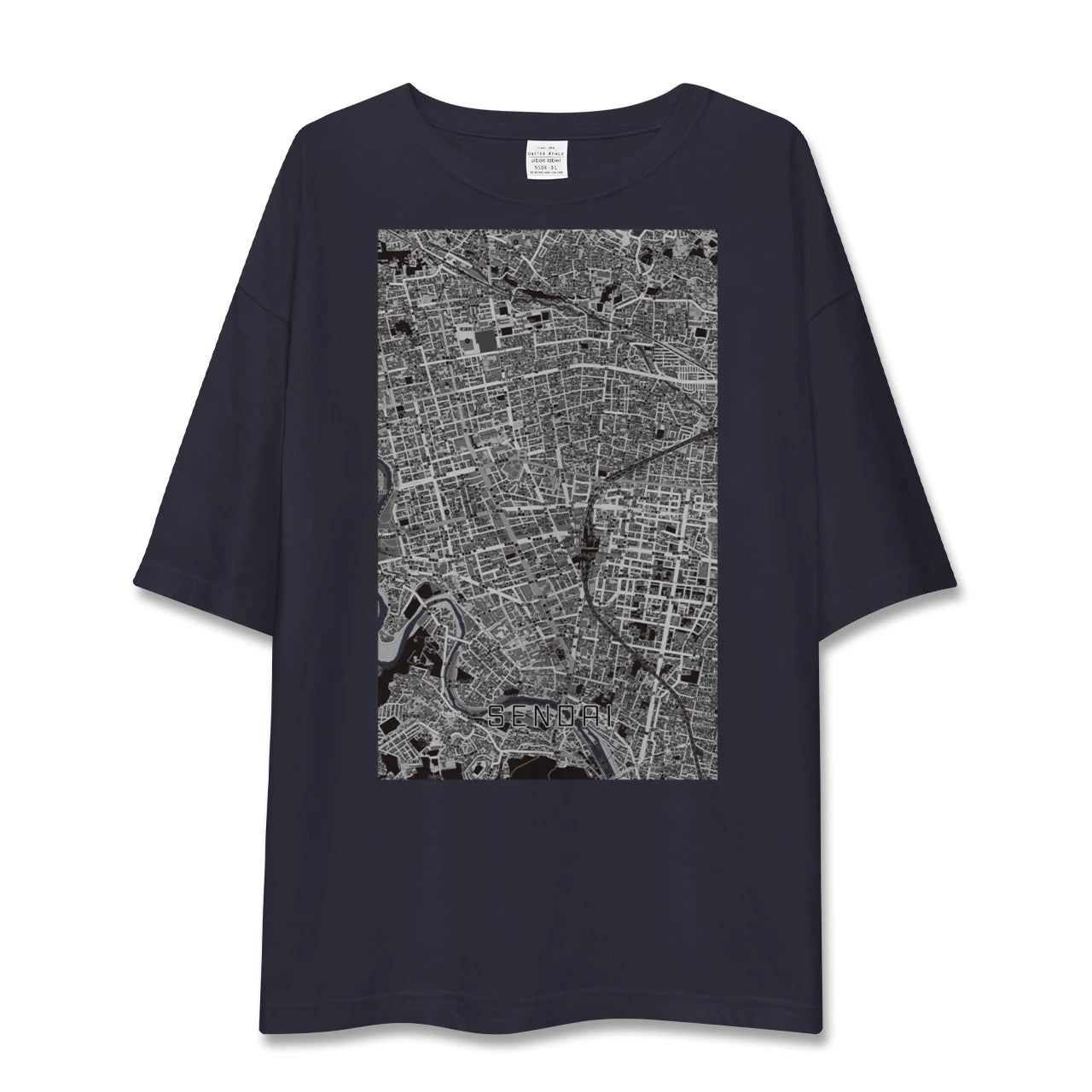 【仙台(宮城県)】地図柄ビッグシルエットTシャツ