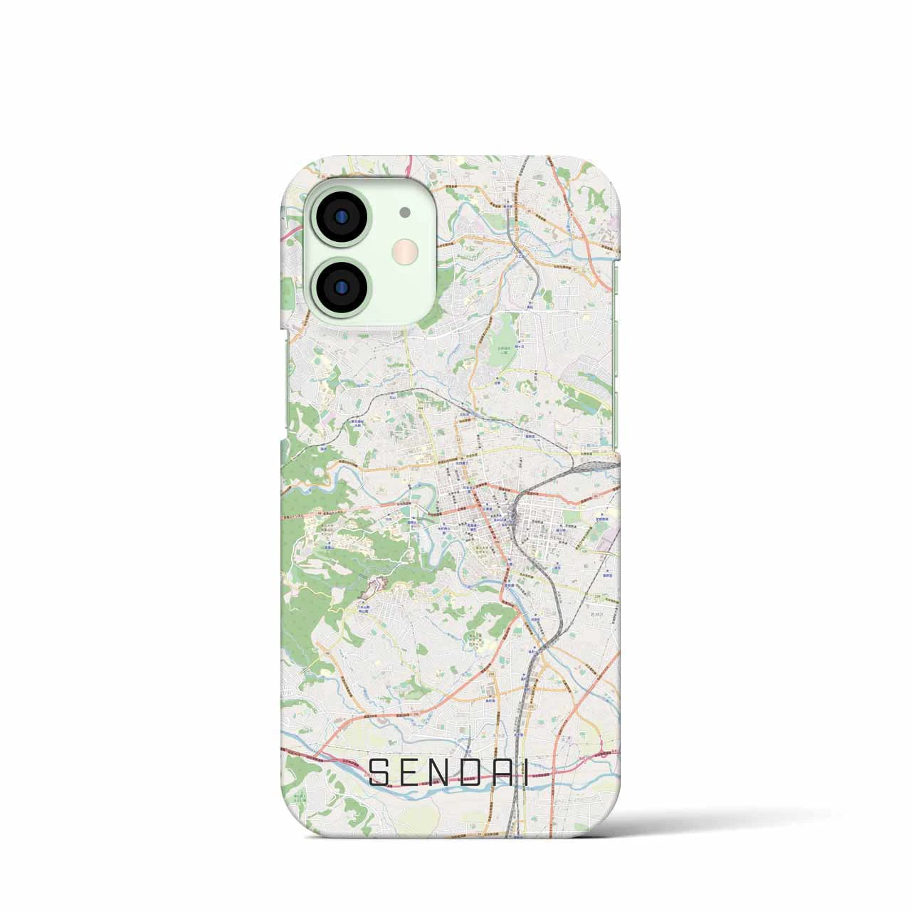 【仙台(宮城県)】地図柄iPhoneケース(バックカバータイプ)