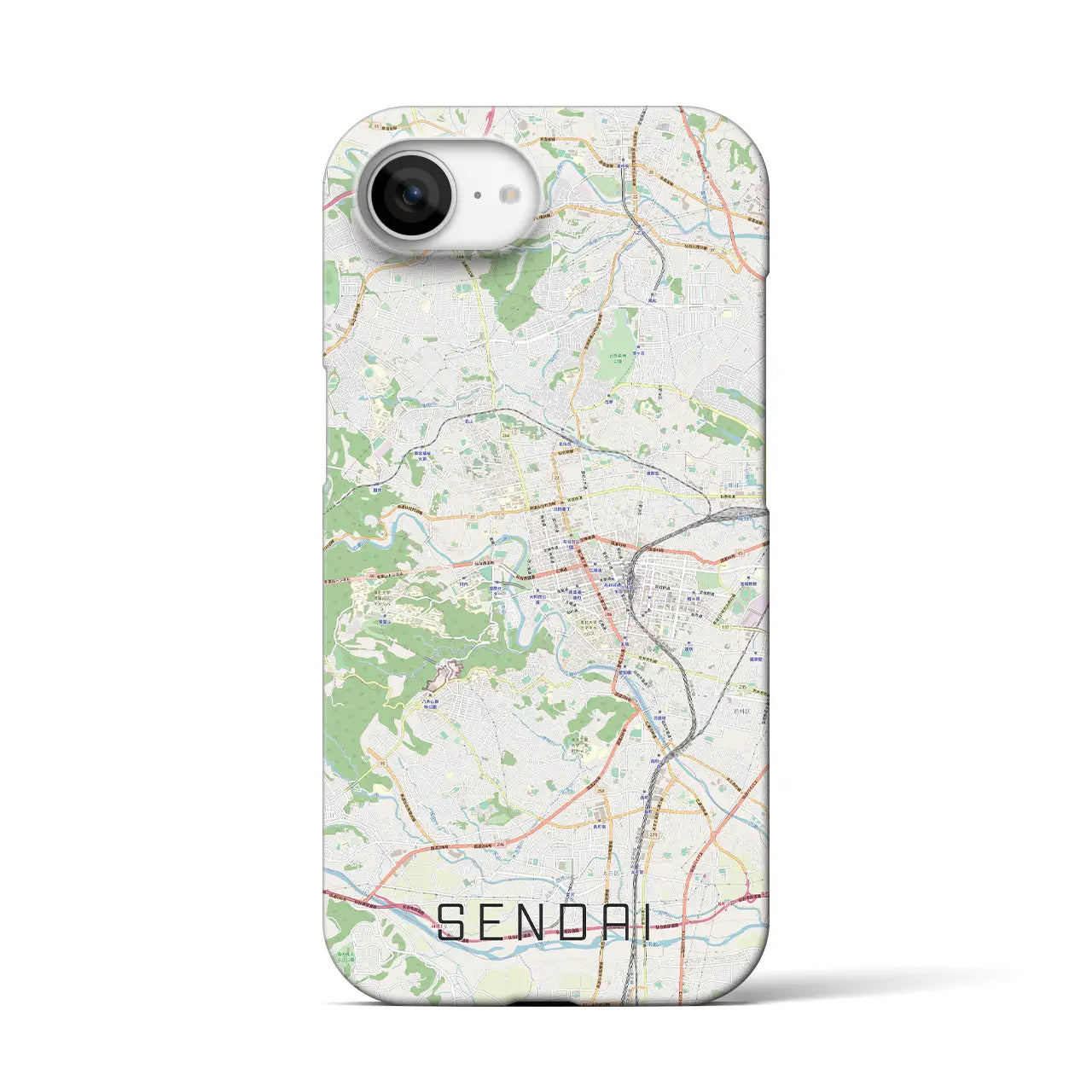 【仙台(宮城県)】地図柄iPhoneケース(バックカバータイプ)