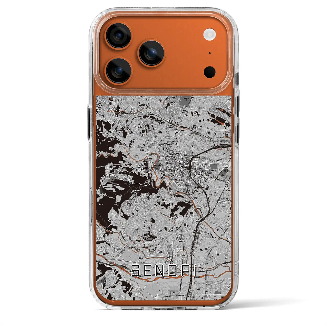 【仙台(宮城県)】地図柄iPhoneケース(MagSafeタイプ)