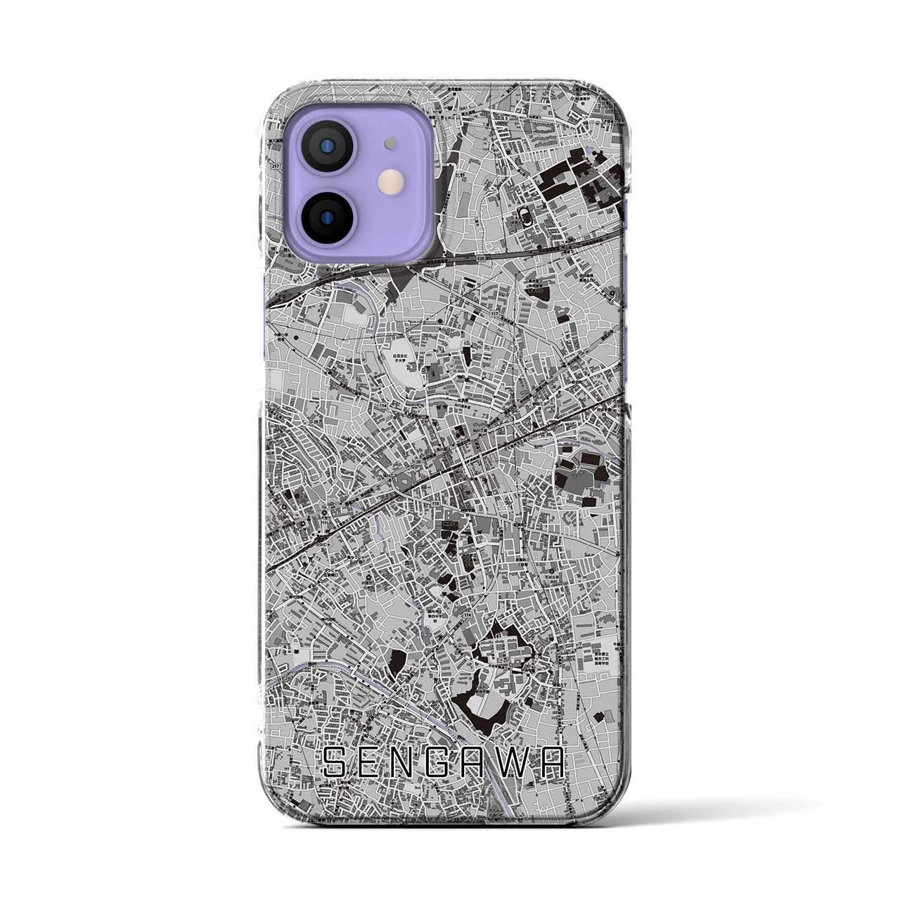 【仙川(東京都)】地図柄iPhoneケース(クリアタイプ)