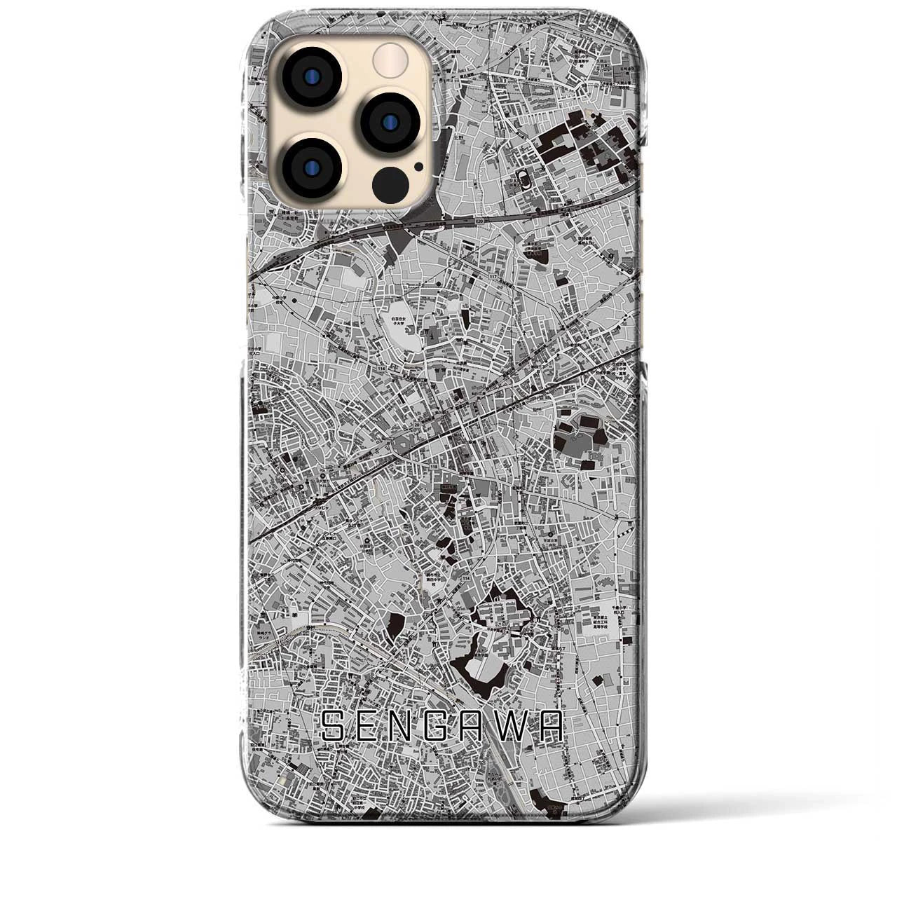 【仙川(東京都)】地図柄iPhoneケース(クリアタイプ)