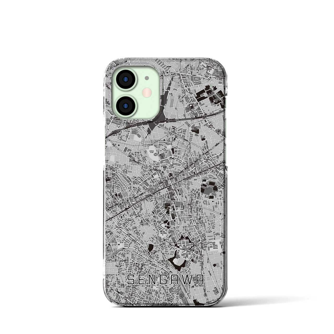 【仙川(東京都)】地図柄iPhoneケース(クリアタイプ)