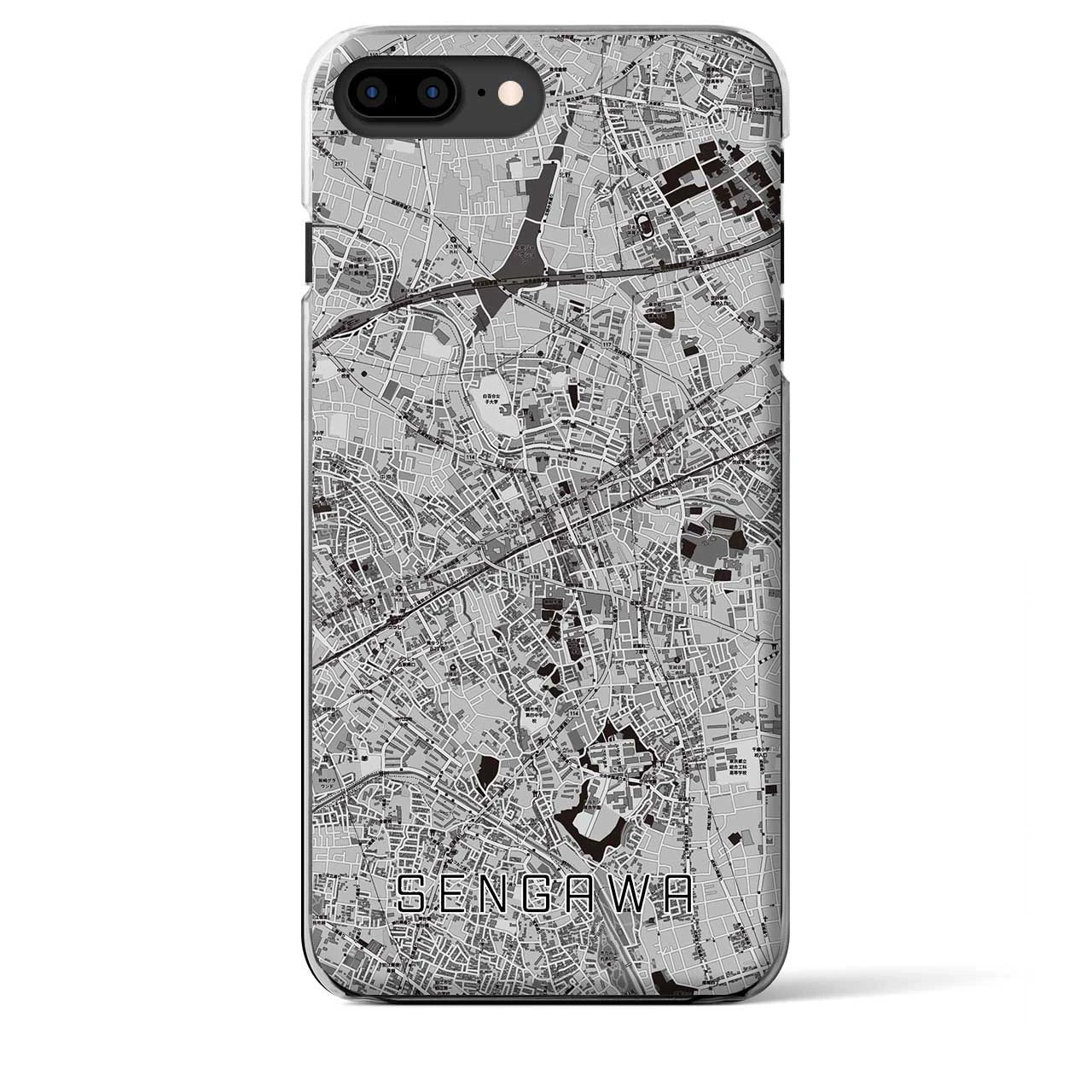 【仙川(東京都)】地図柄iPhoneケース(クリアタイプ)