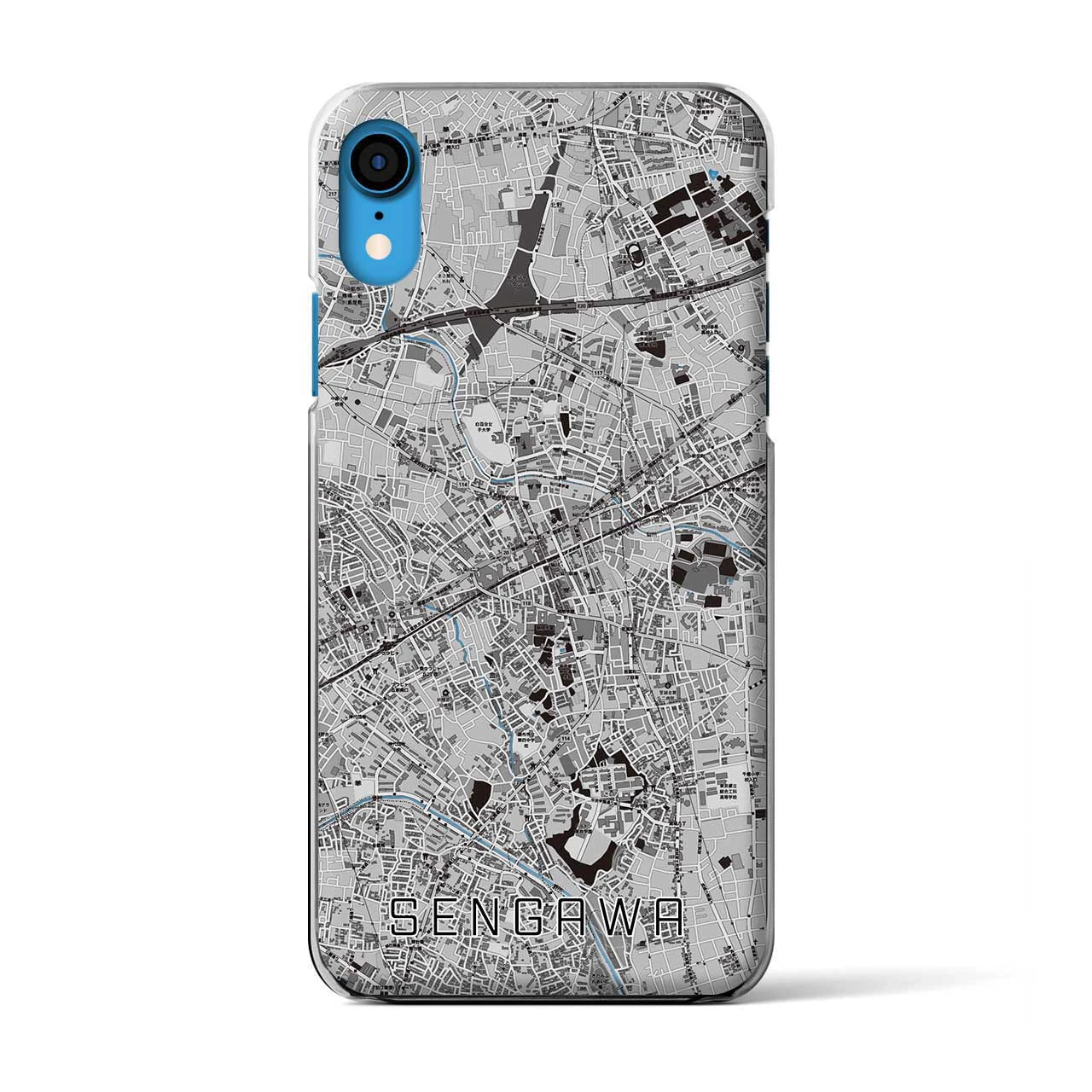 【仙川(東京都)】地図柄iPhoneケース(クリアタイプ)