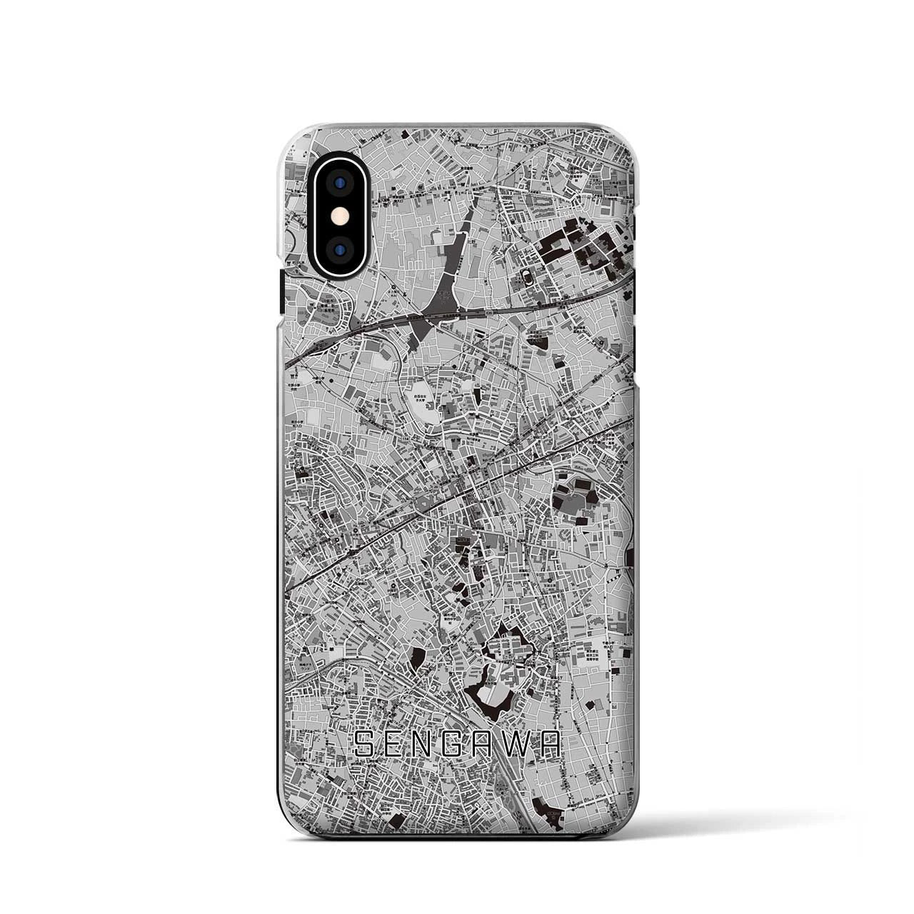 【仙川(東京都)】地図柄iPhoneケース(クリアタイプ)