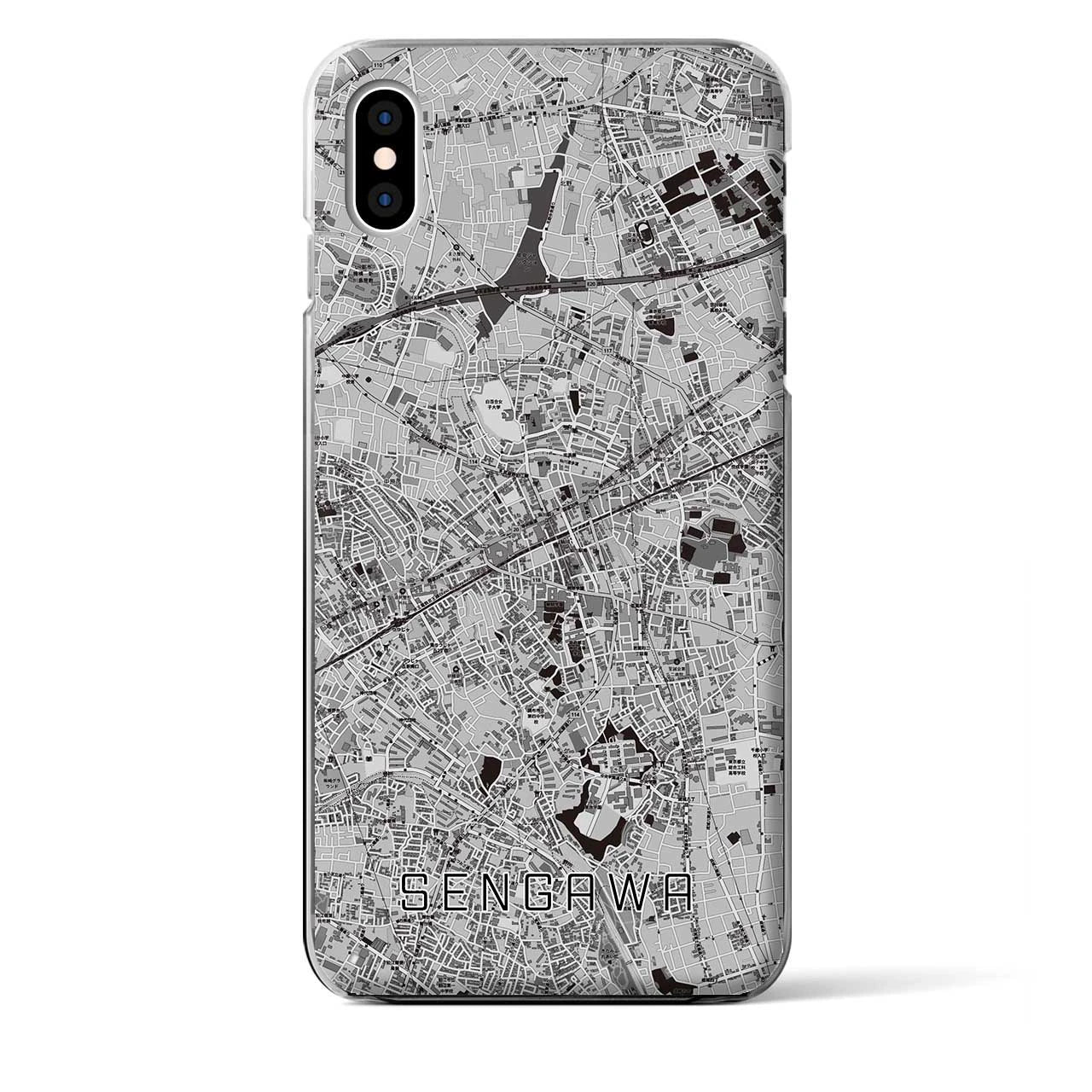 【仙川(東京都)】地図柄iPhoneケース(クリアタイプ)