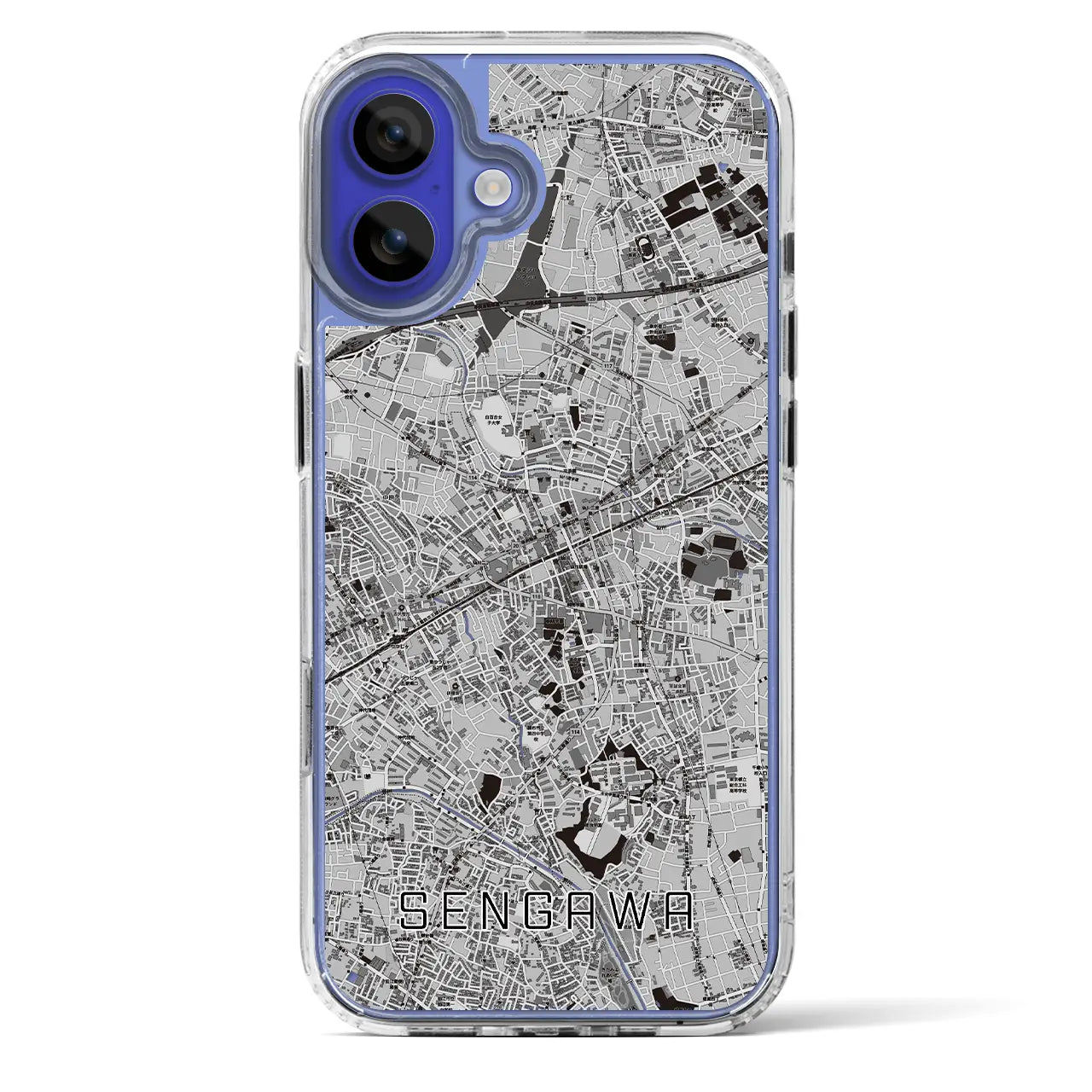 【仙川(東京都)】地図柄iPhoneケース(MagSafeタイプ)