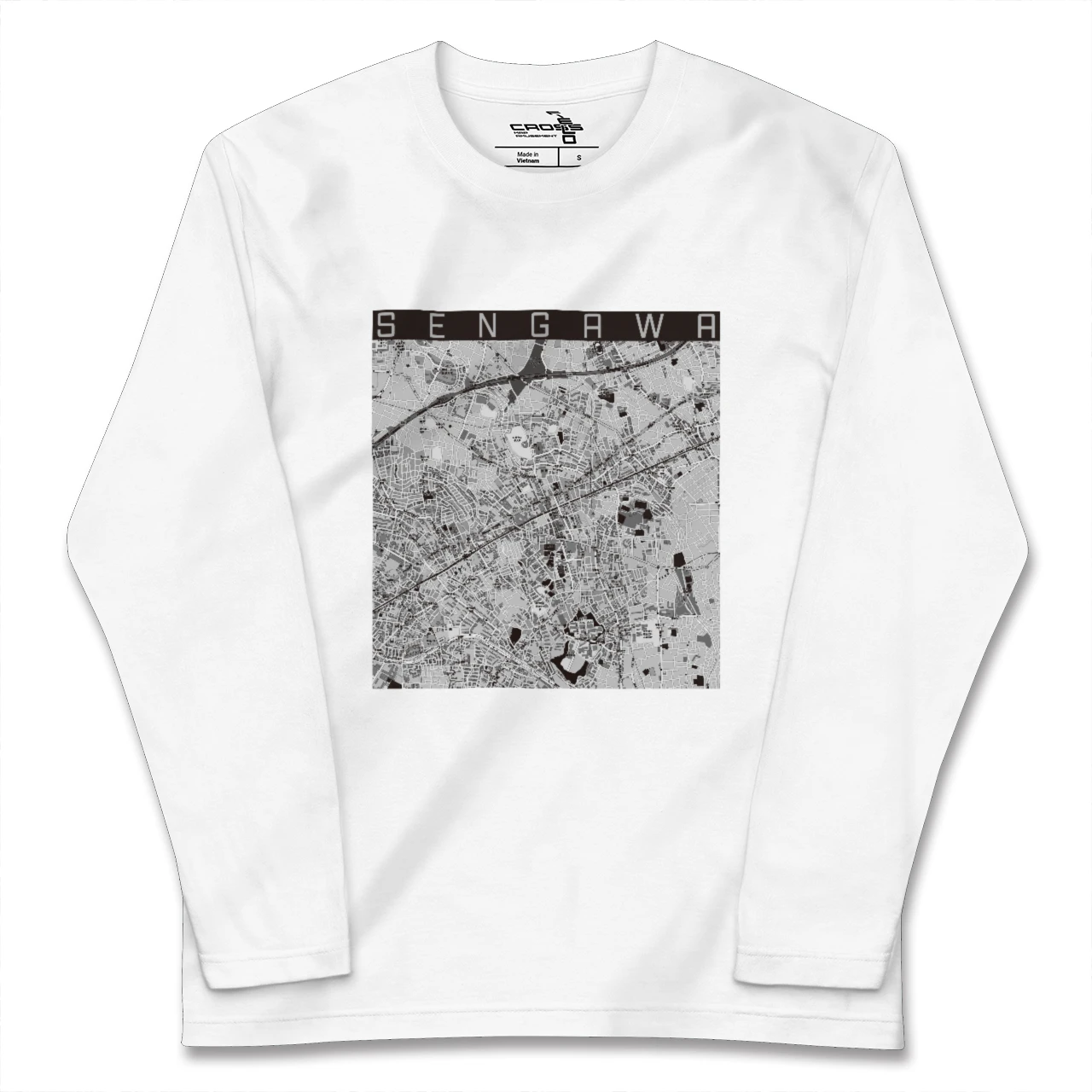 【仙川(東京都)】地図柄ロングスリーブTシャツ