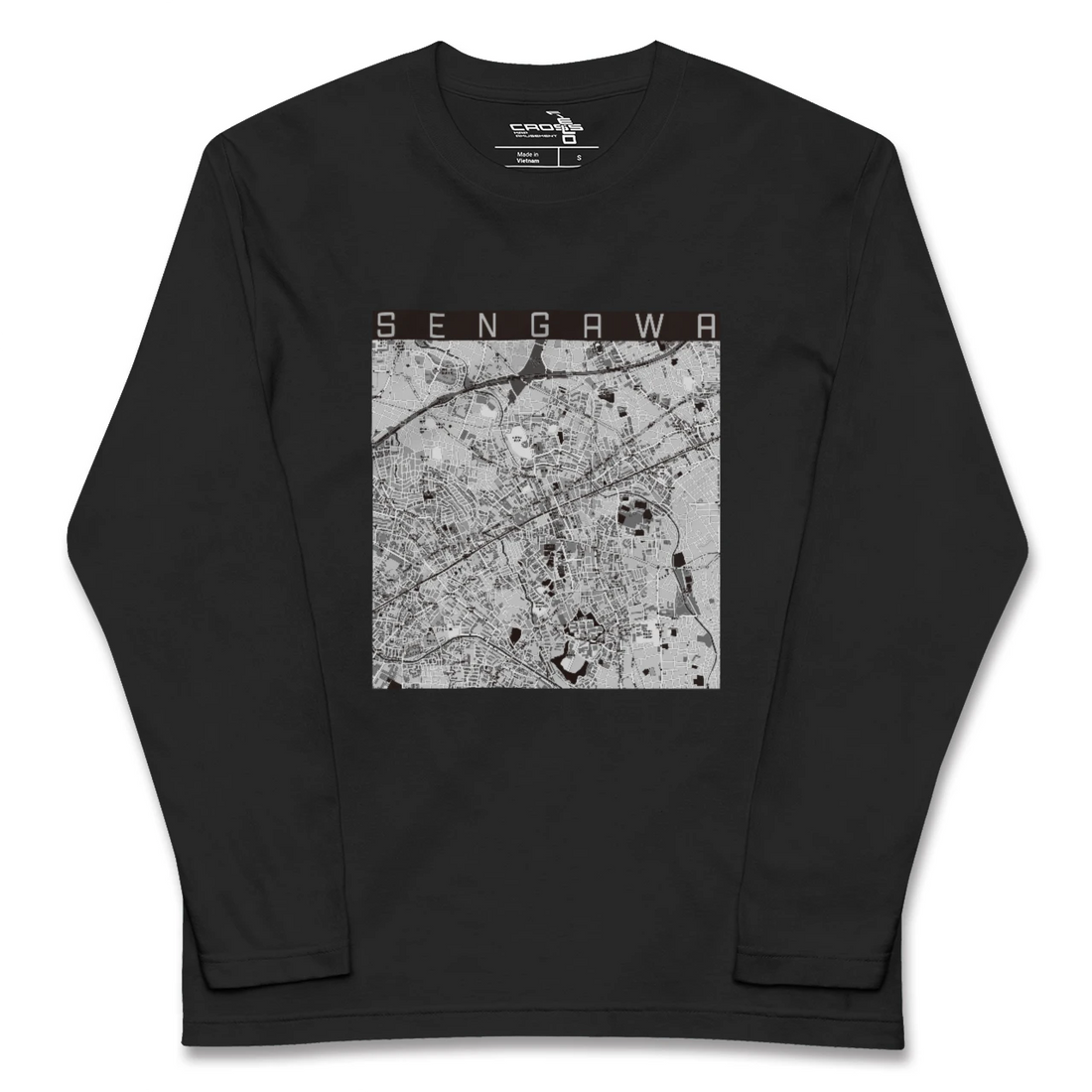 【仙川(東京都)】地図柄ロングスリーブTシャツ