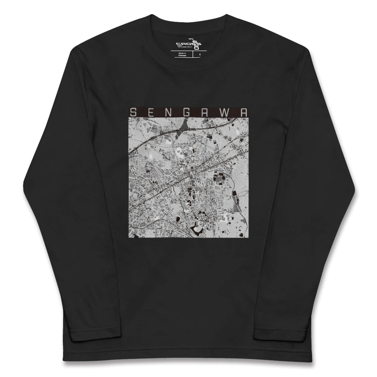 【仙川(東京都)】地図柄ロングスリーブTシャツ