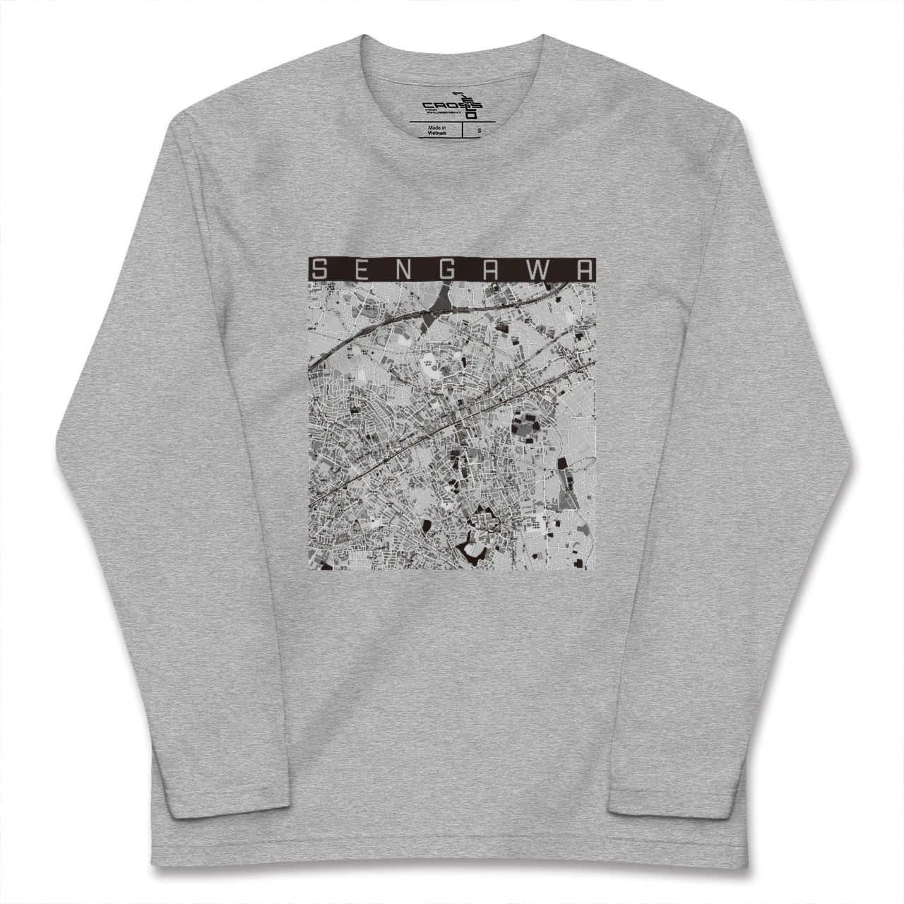 【仙川(東京都)】地図柄ロングスリーブTシャツ