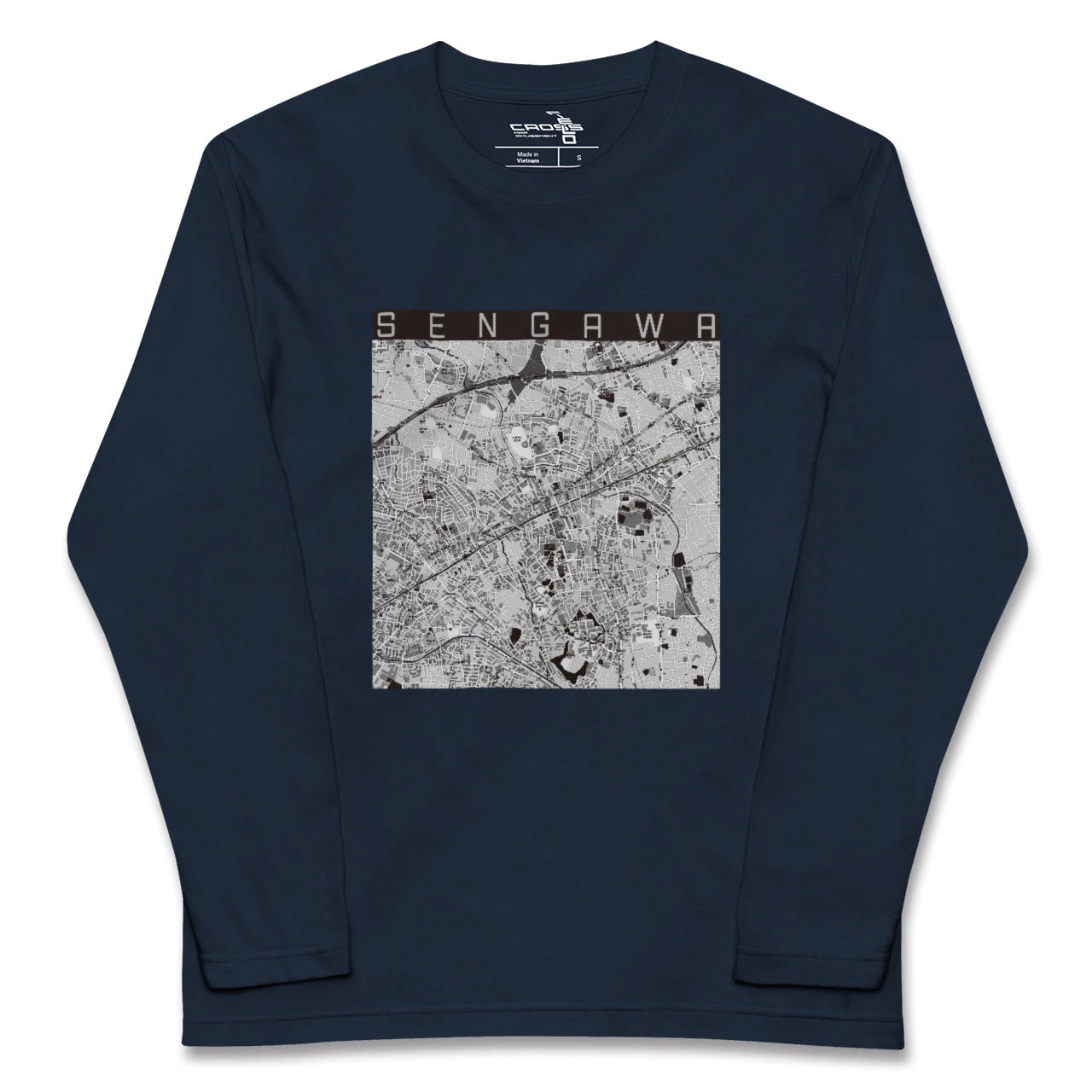 【仙川(東京都)】地図柄ロングスリーブTシャツ