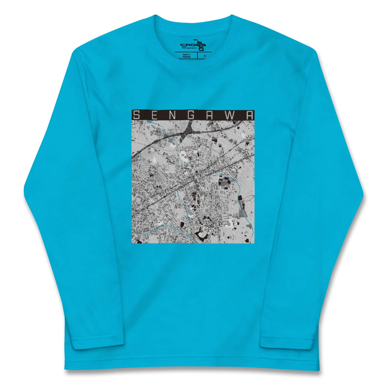 【仙川(東京都)】地図柄ロングスリーブTシャツ