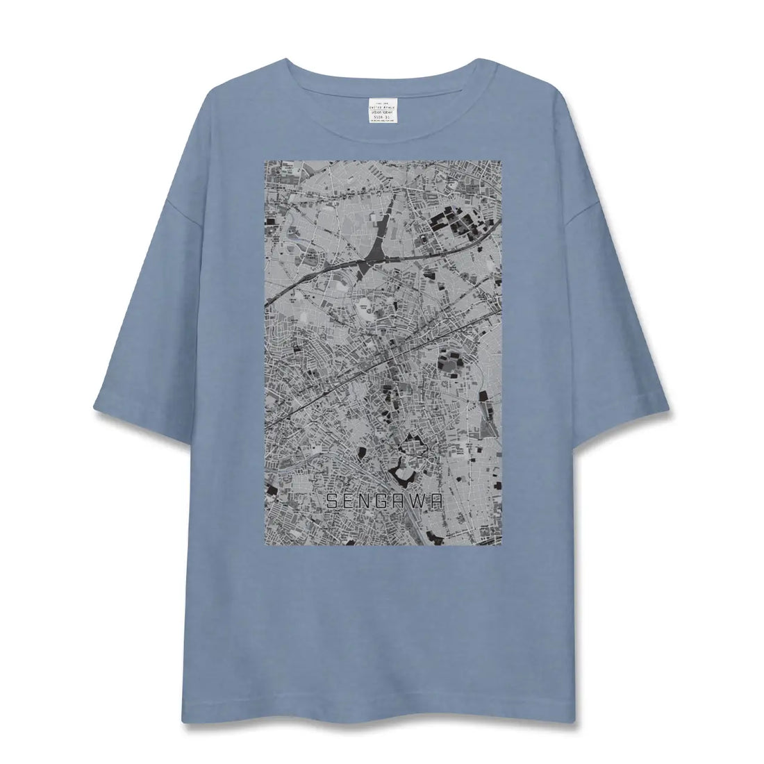 【仙川(東京都)】地図柄ビッグシルエットTシャツ