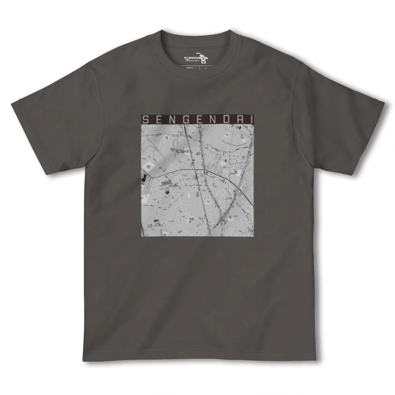 【せんげん台(埼玉県)】地図柄ヘビーウェイトTシャツ