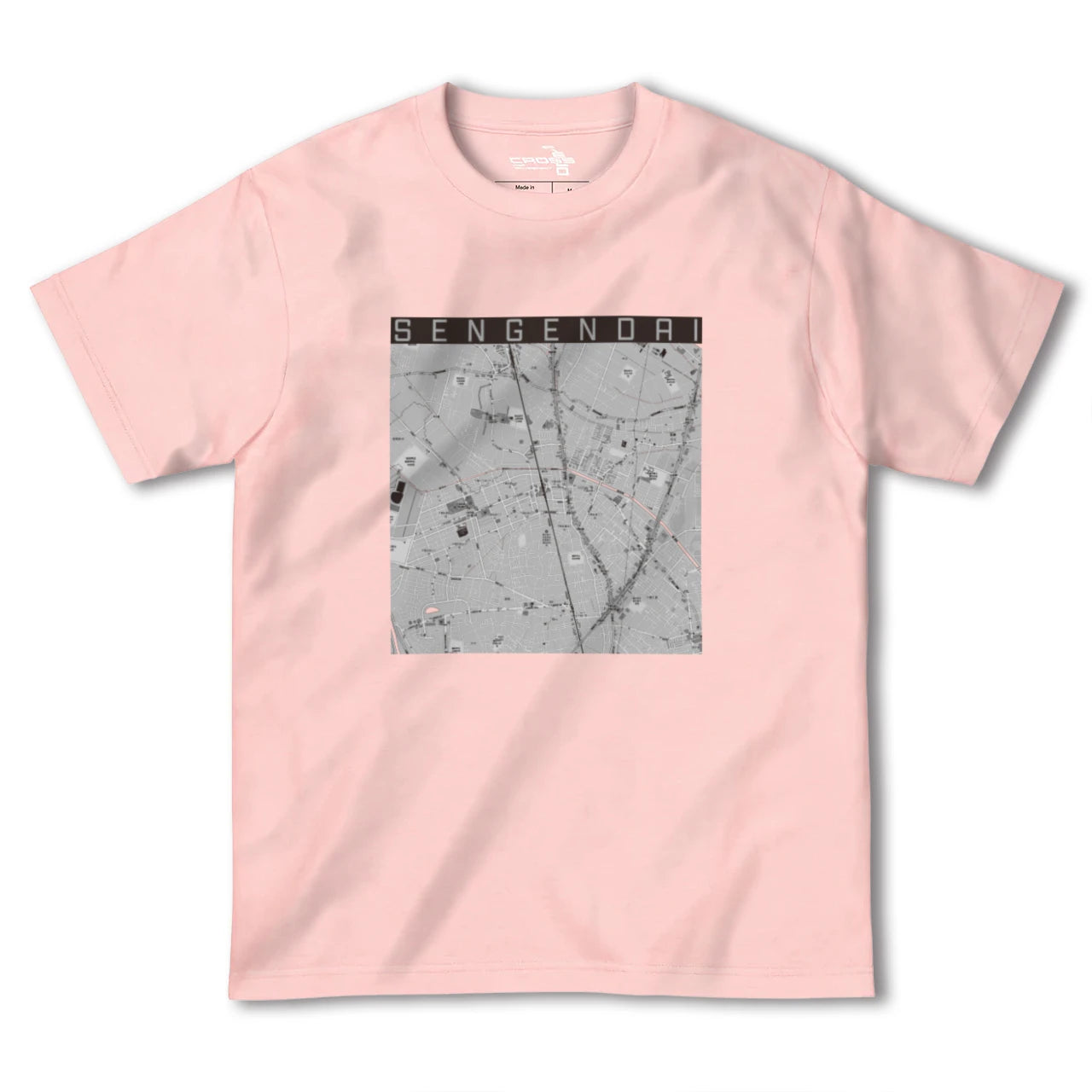 【せんげん台(埼玉県)】地図柄ヘビーウェイトTシャツ