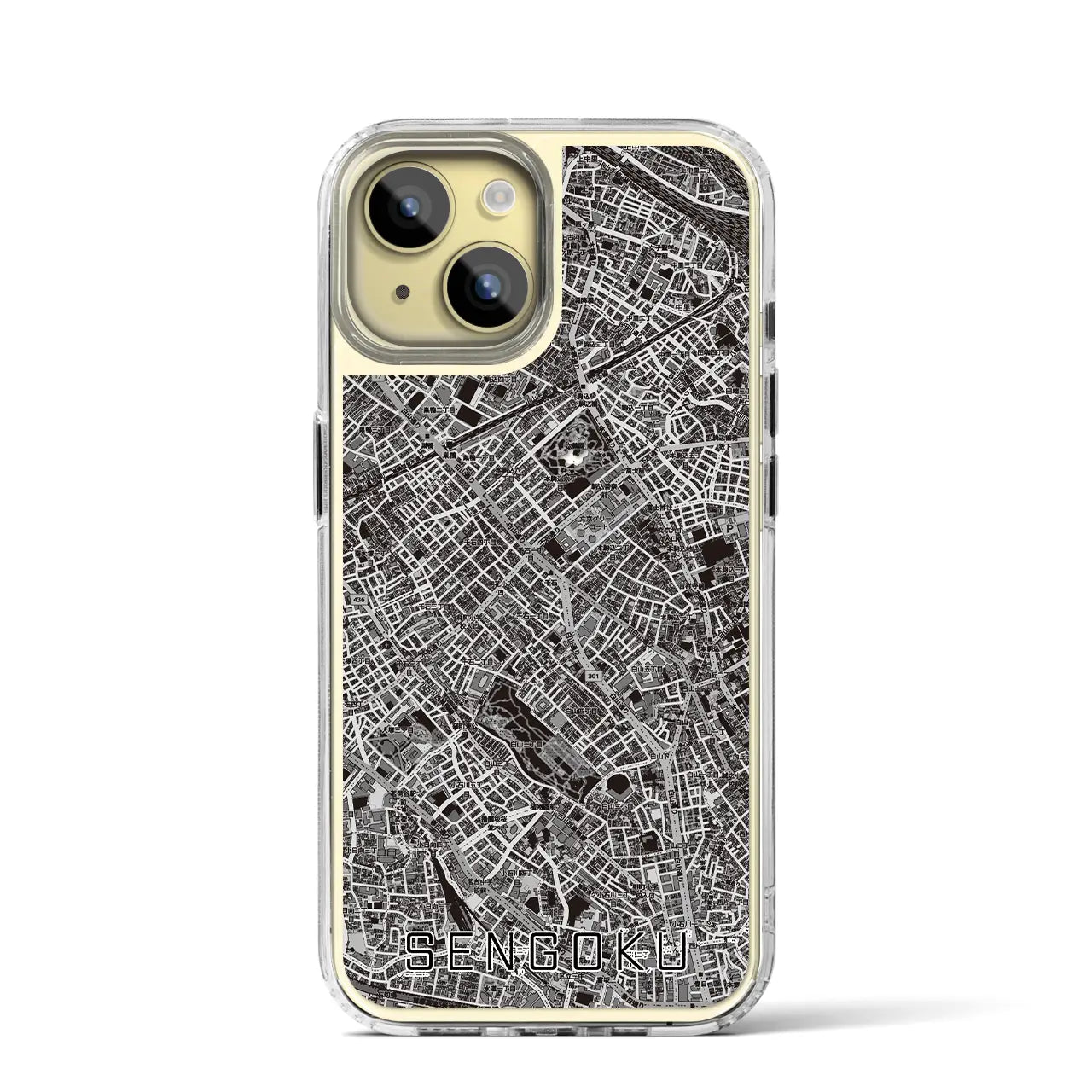 【千石(東京都)】地図柄iPhoneケース(MagSafeタイプ)