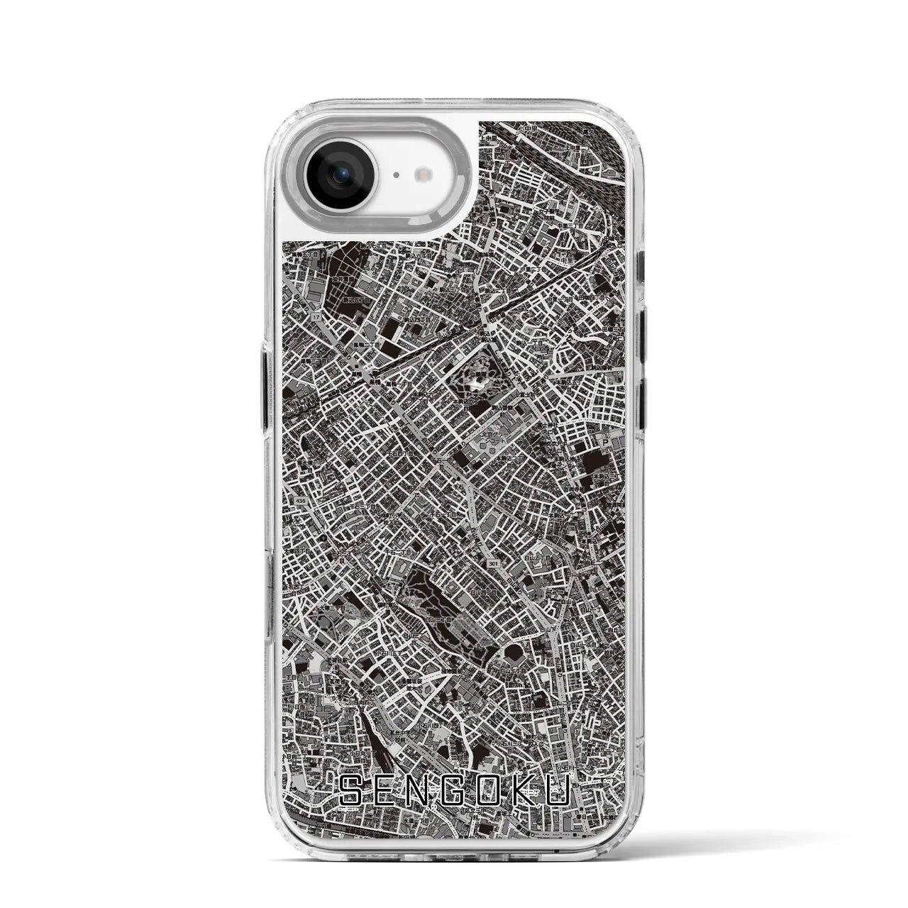 【千石(東京都)】地図柄iPhoneケース(MagSafeタイプ)