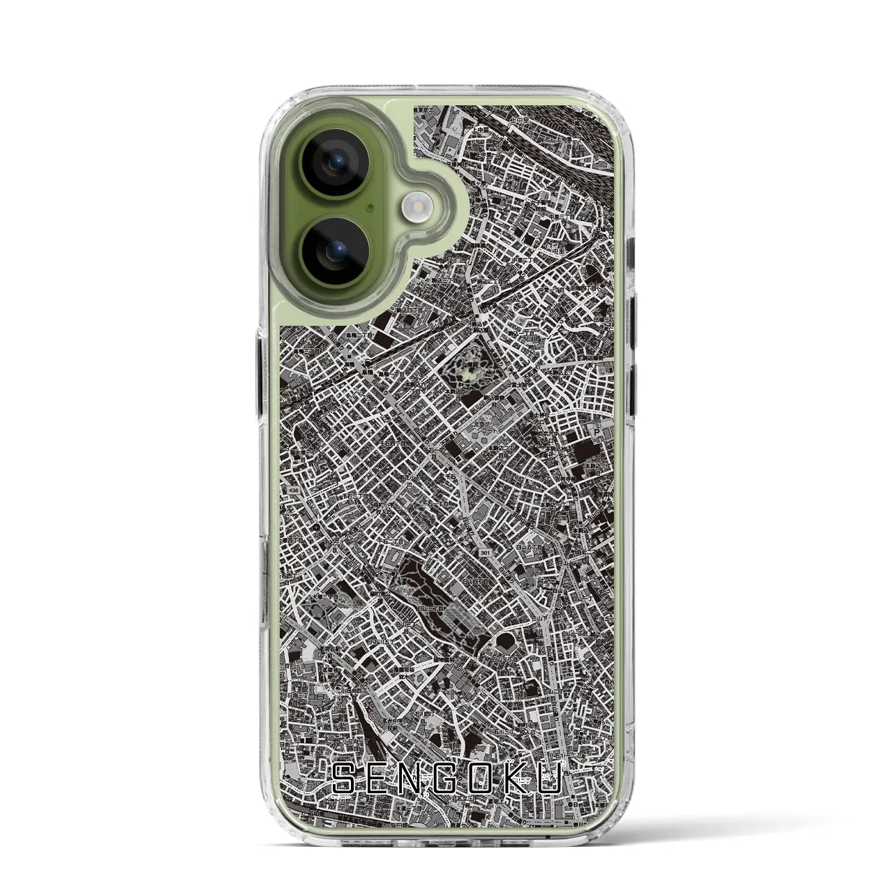 【千石(東京都)】地図柄iPhoneケース(MagSafeタイプ)