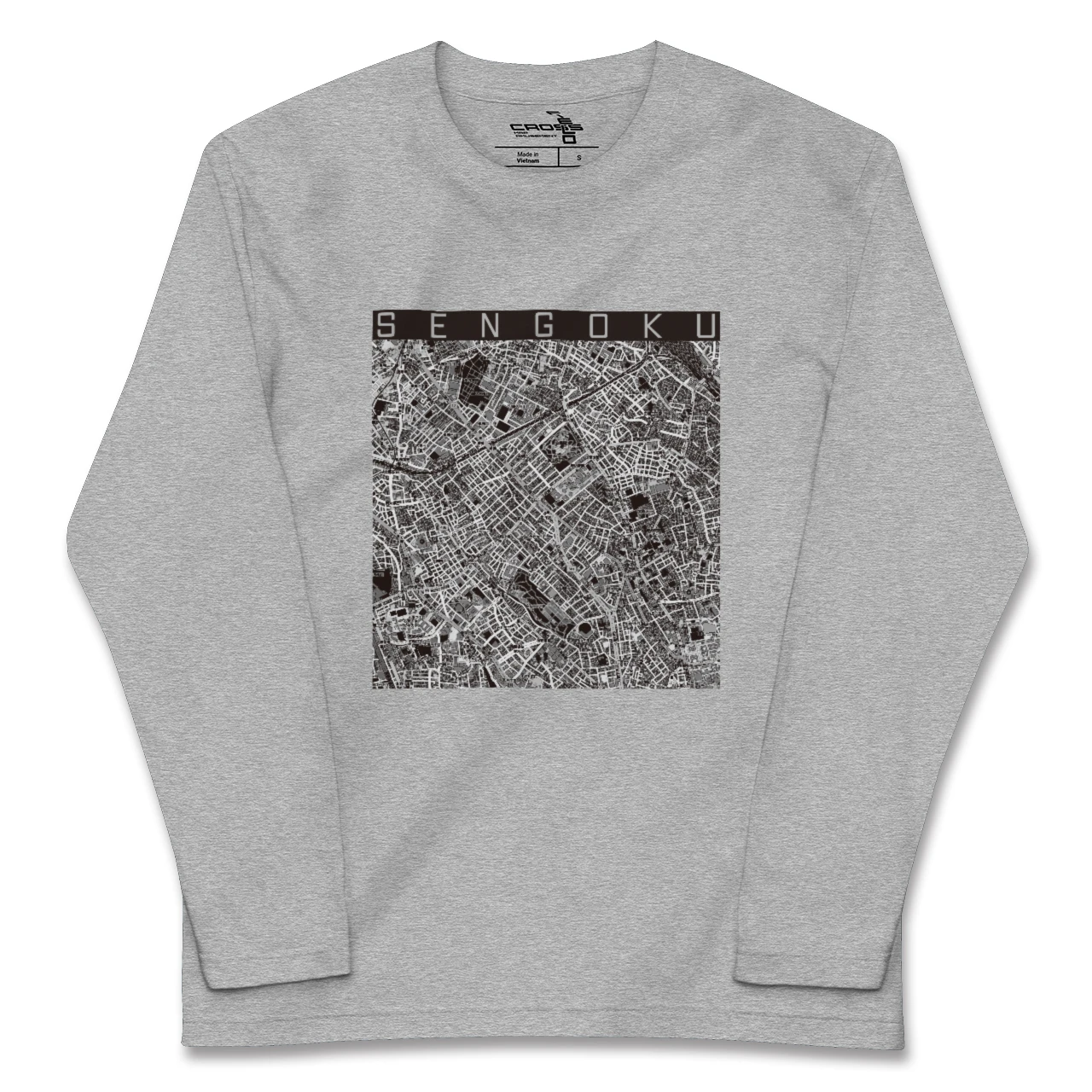【千石(東京都)】地図柄ロングスリーブTシャツ