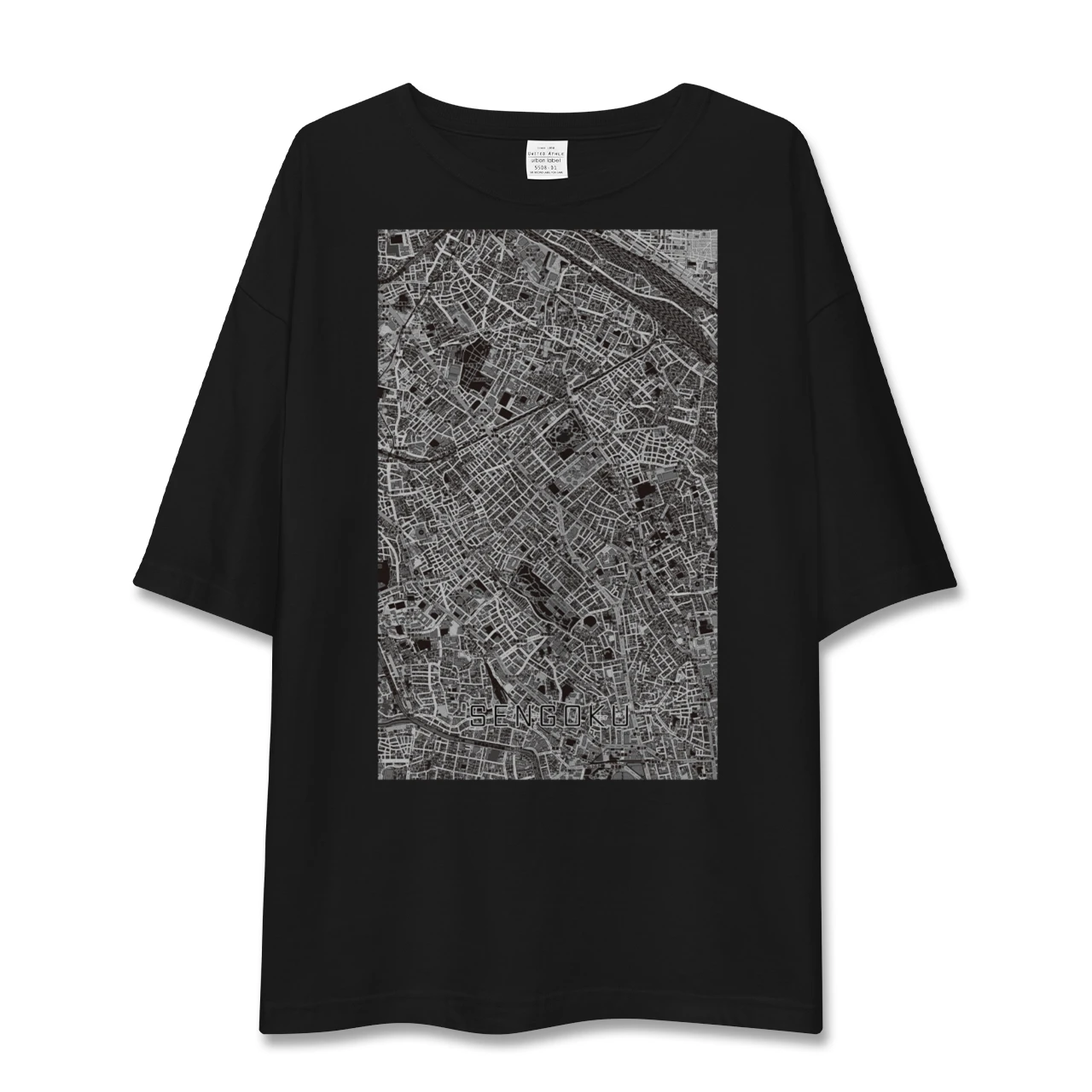【千石(東京都)】地図柄ビッグシルエットTシャツ
