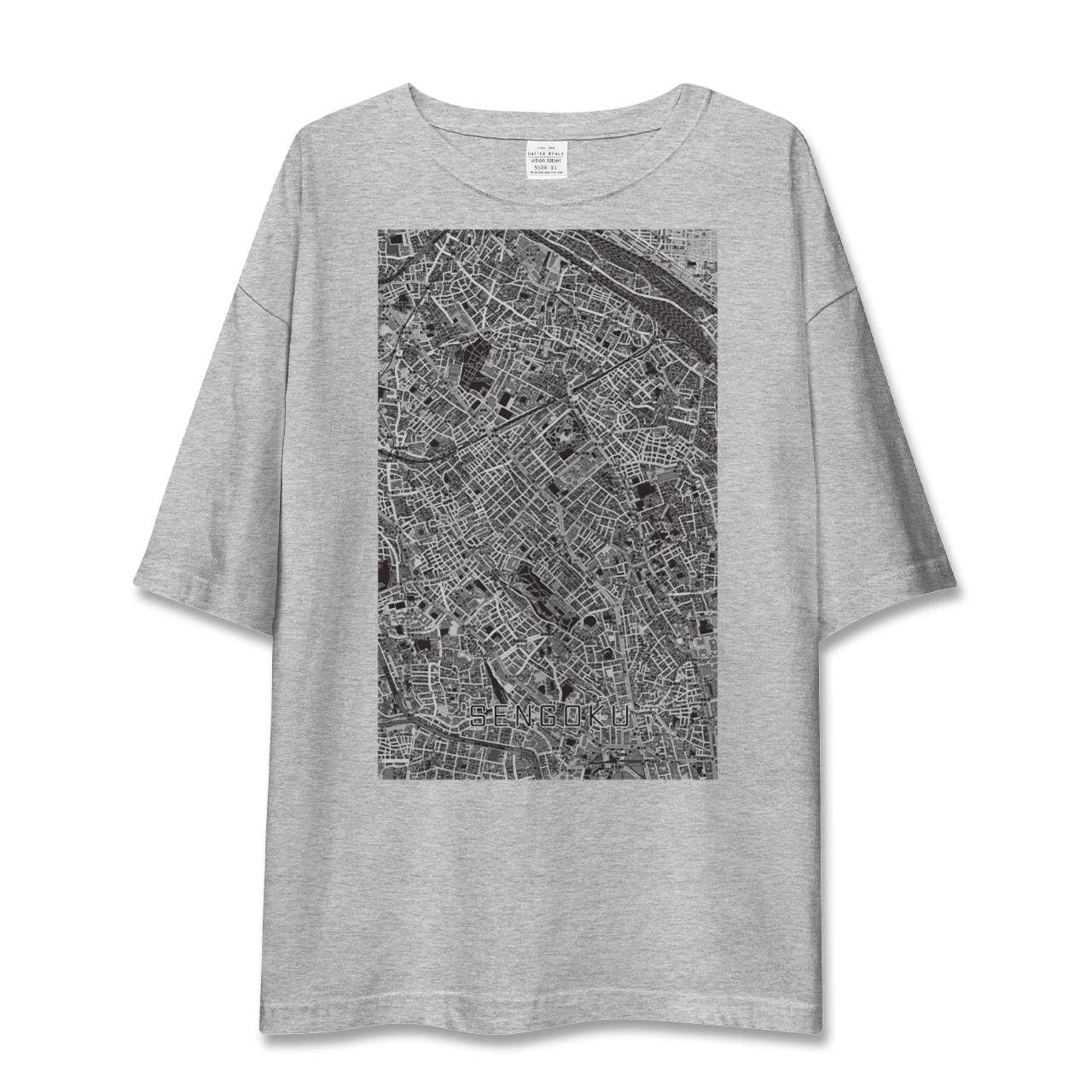 【千石(東京都)】地図柄ビッグシルエットTシャツ
