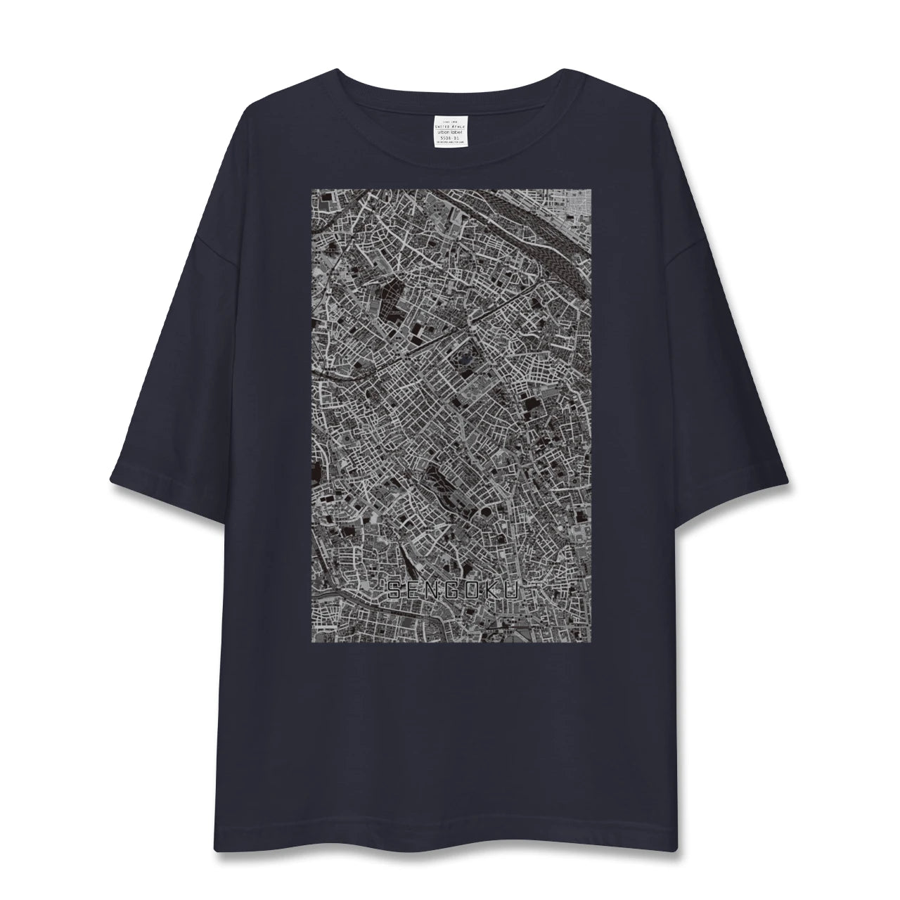 【千石(東京都)】地図柄ビッグシルエットTシャツ
