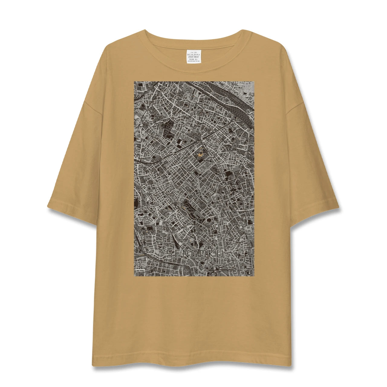 【千石(東京都)】地図柄ビッグシルエットTシャツ