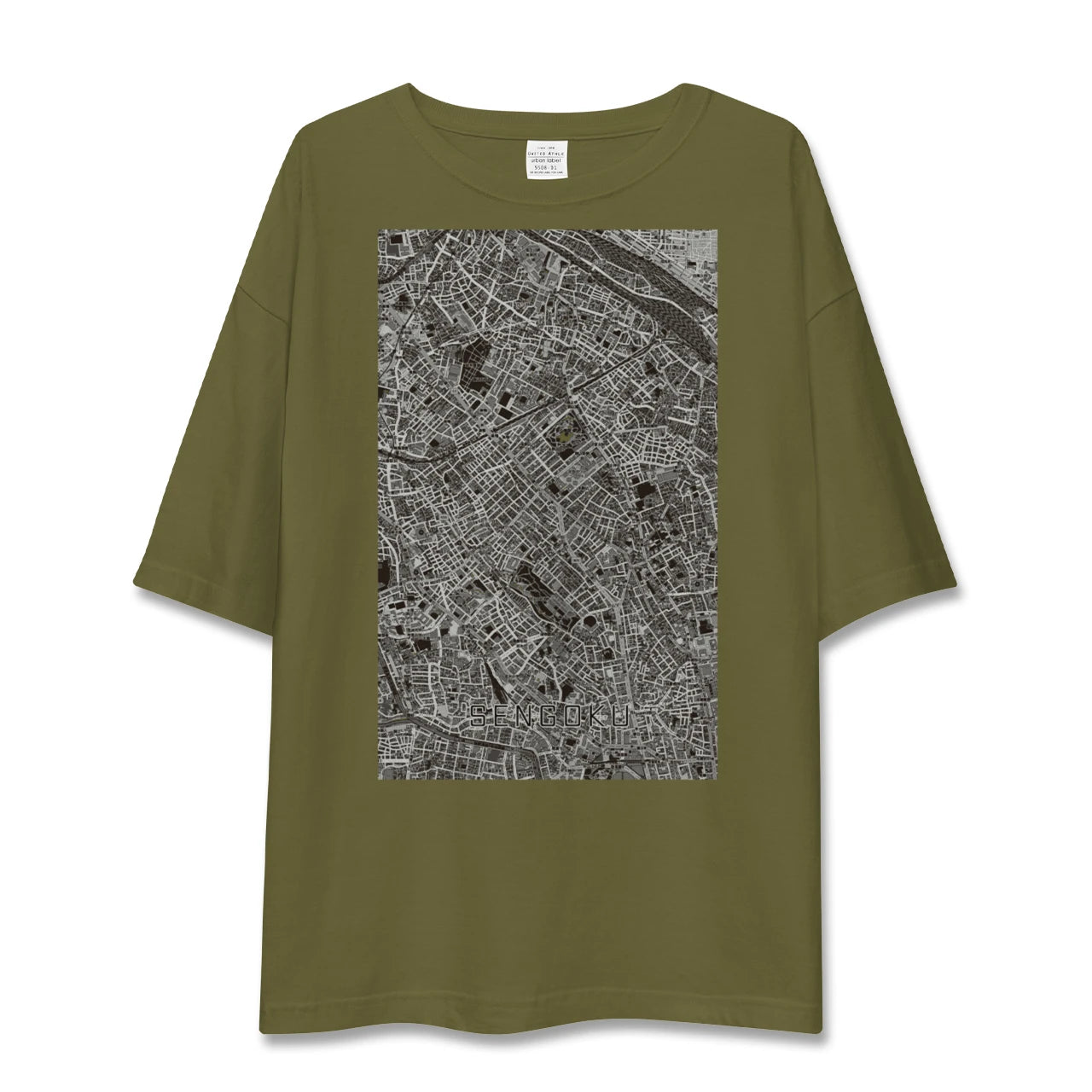 【千石(東京都)】地図柄ビッグシルエットTシャツ