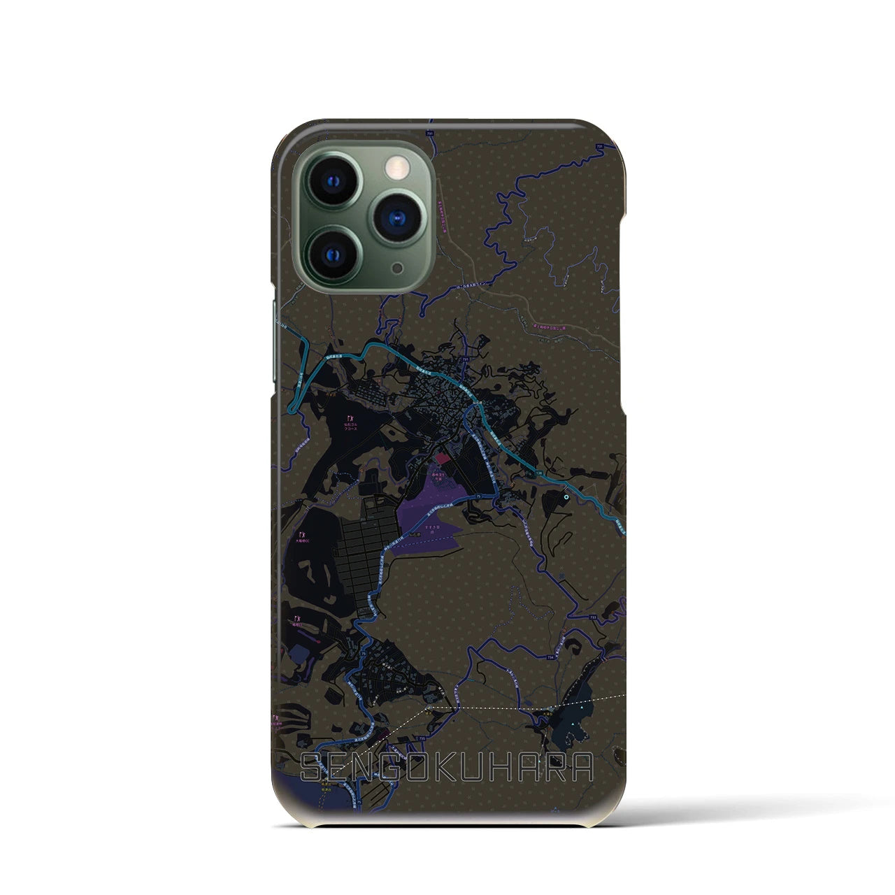 【仙石原(神奈川県)】地図柄iPhoneケース(バックカバータイプ)