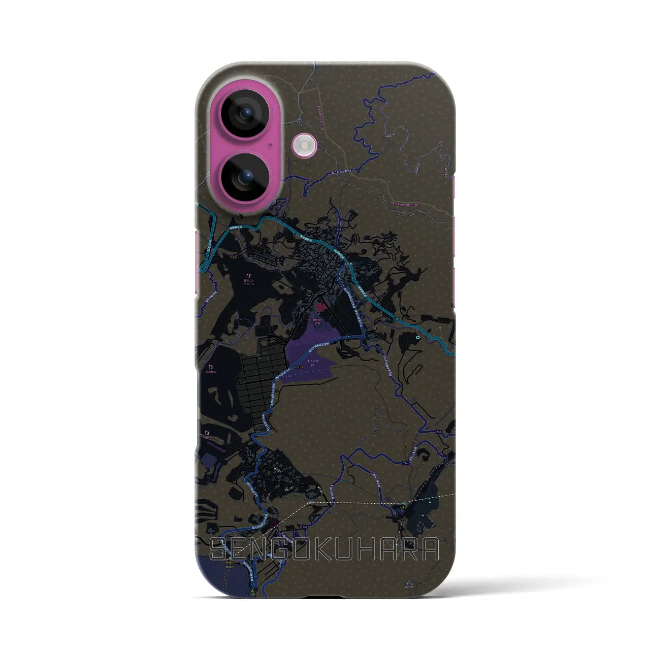 【仙石原(神奈川県)】地図柄iPhoneケース(バックカバータイプ)