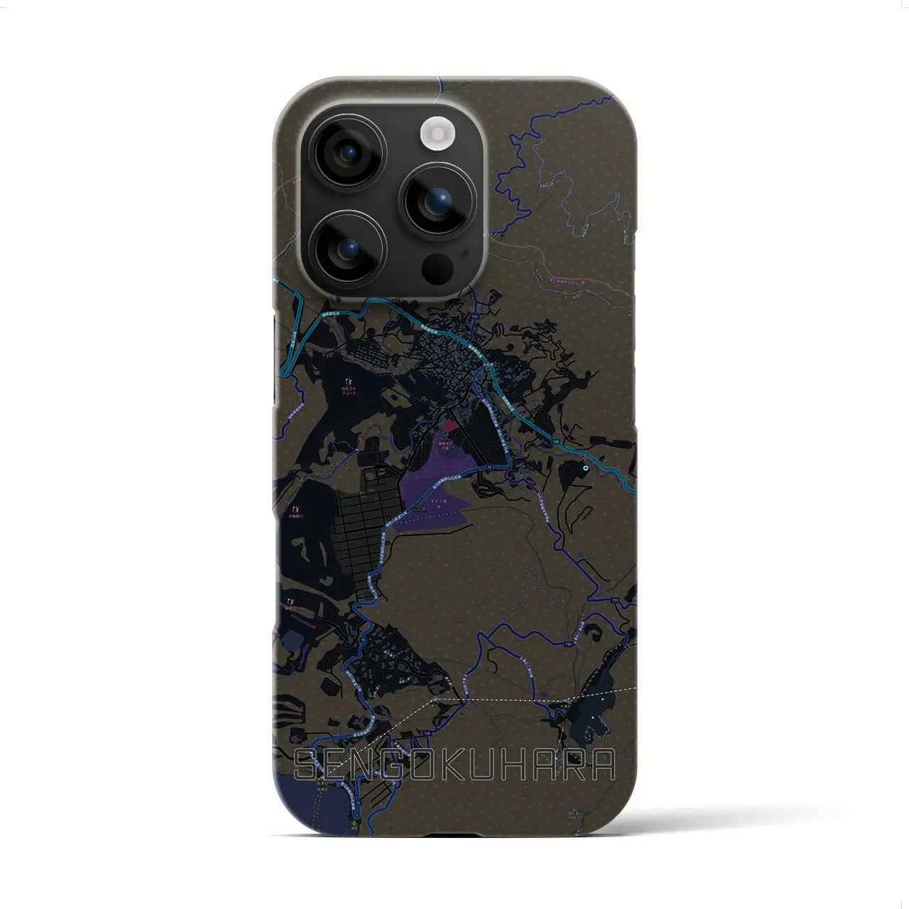 【仙石原(神奈川県)】地図柄iPhoneケース(バックカバータイプ)