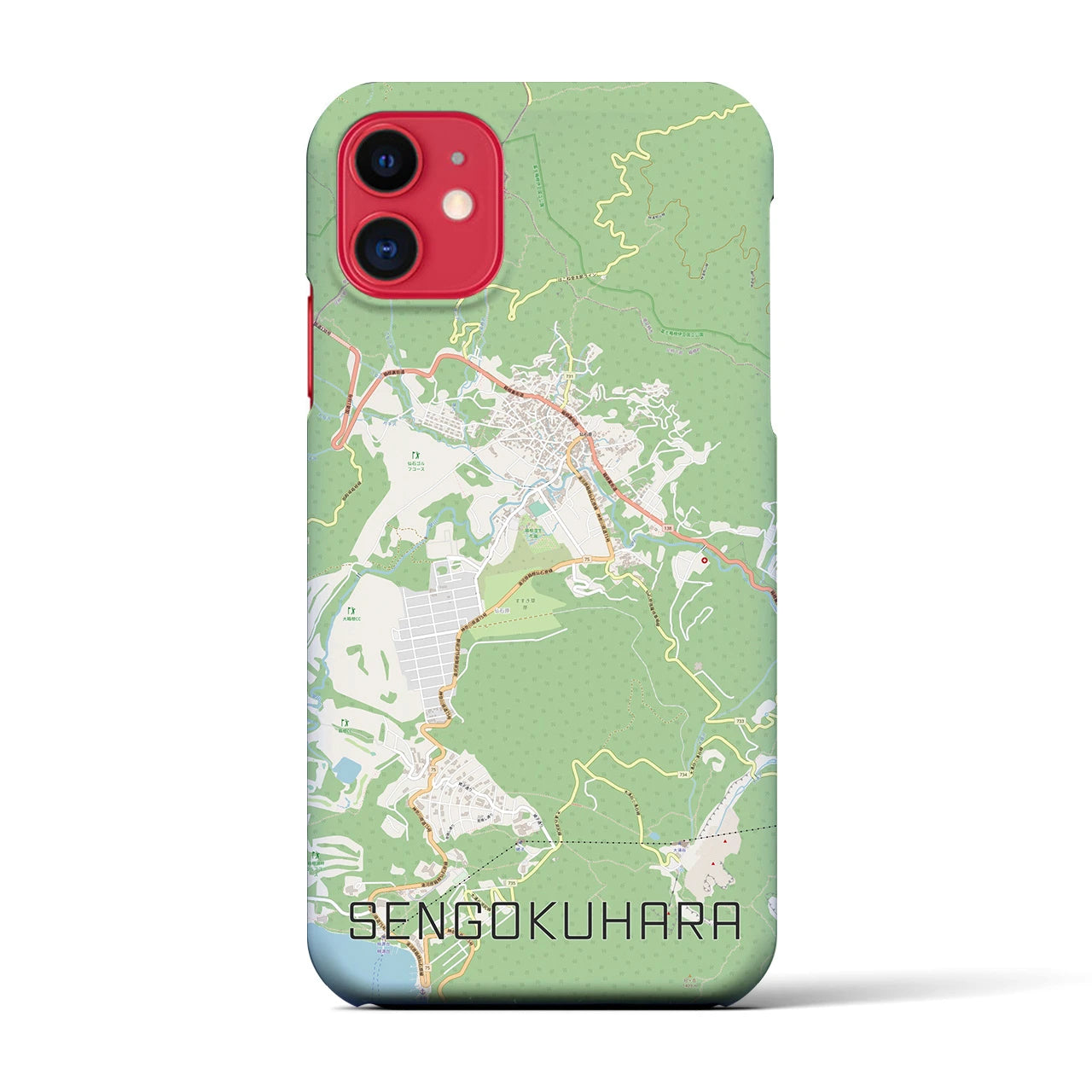【仙石原(神奈川県)】地図柄iPhoneケース(バックカバータイプ)