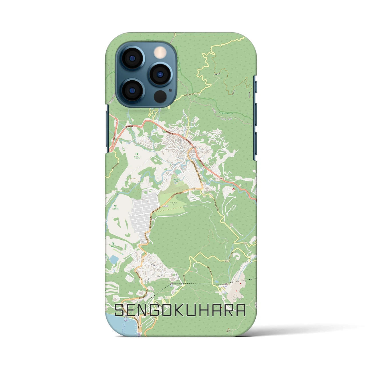 【仙石原(神奈川県)】地図柄iPhoneケース(バックカバータイプ)