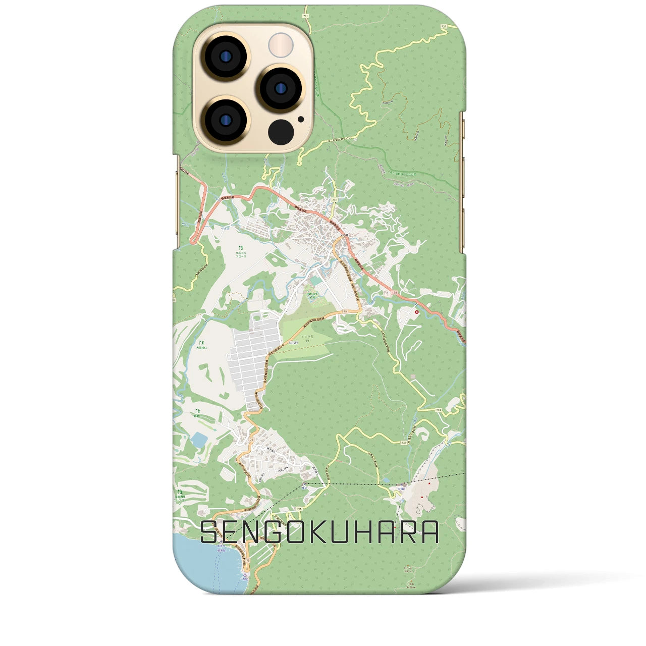 【仙石原(神奈川県)】地図柄iPhoneケース(バックカバータイプ)