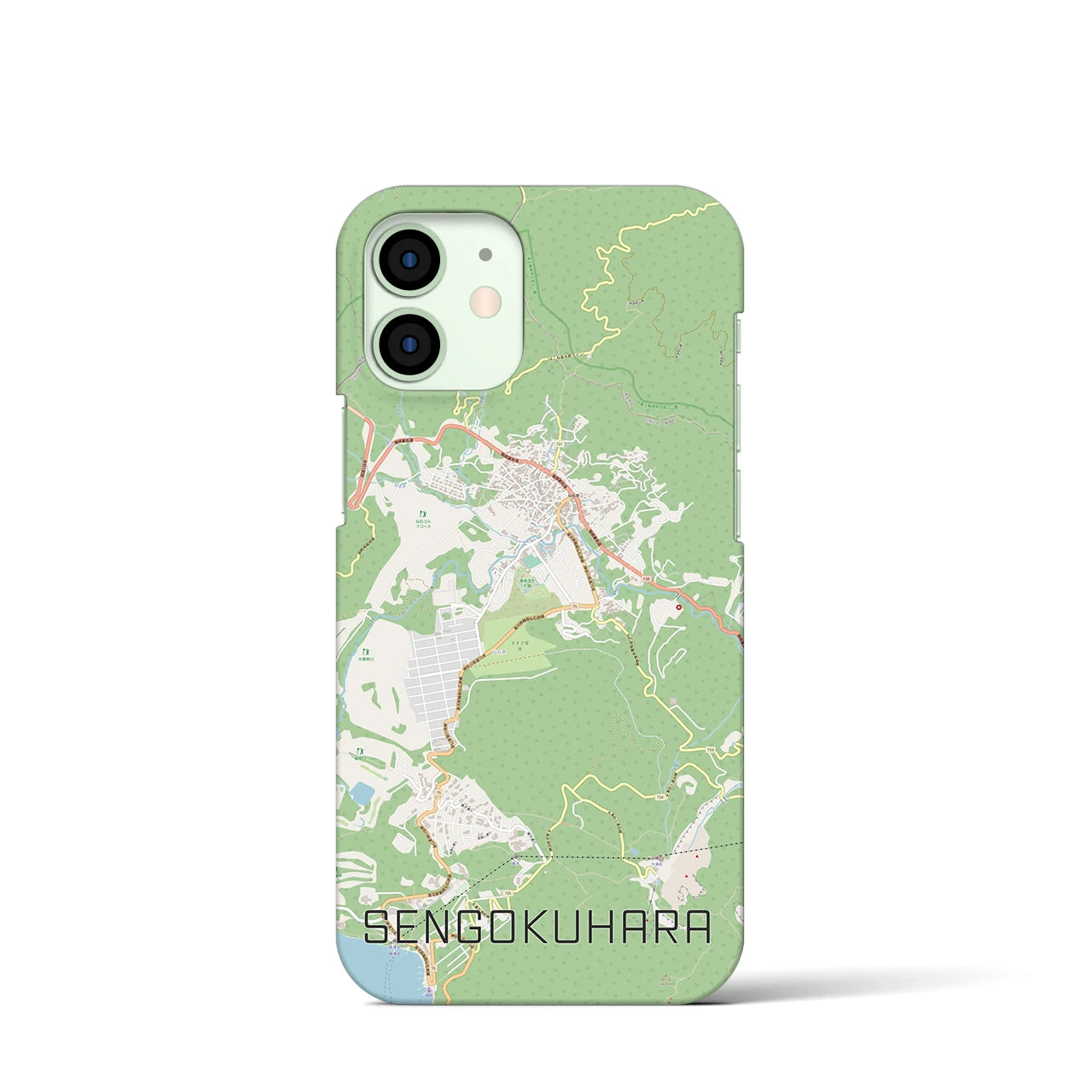 【仙石原(神奈川県)】地図柄iPhoneケース(バックカバータイプ)