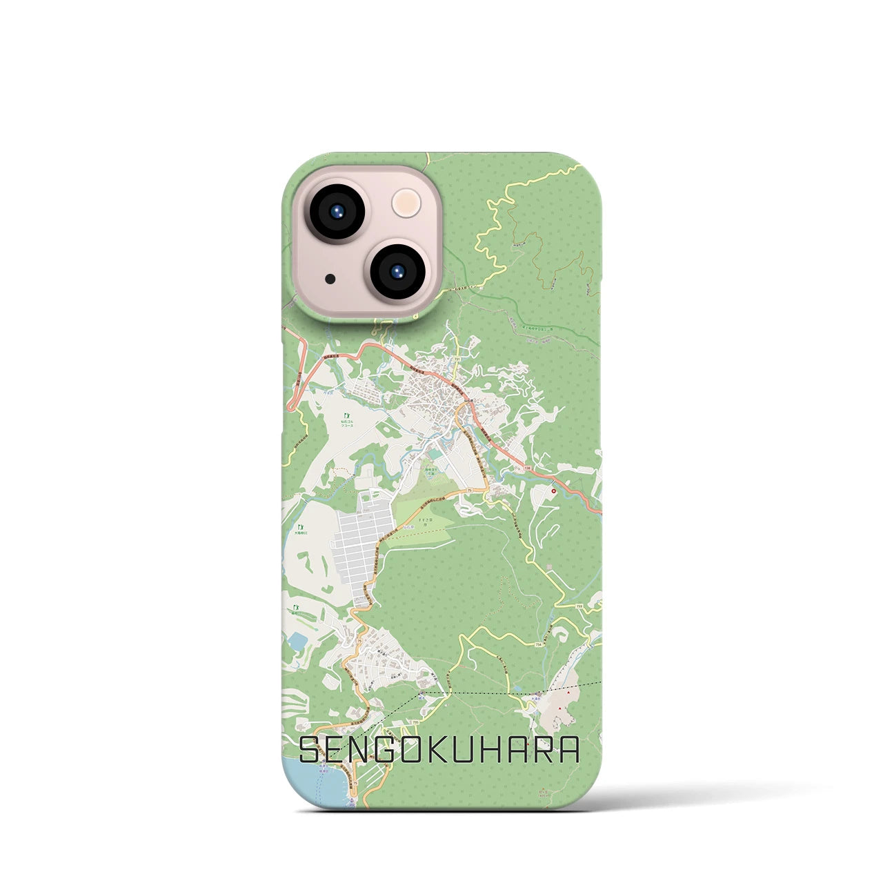 【仙石原(神奈川県)】地図柄iPhoneケース(バックカバータイプ)