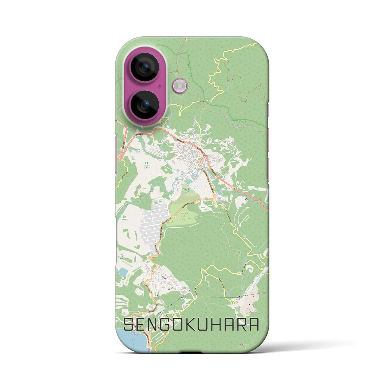 【仙石原(神奈川県)】地図柄iPhoneケース(バックカバータイプ)