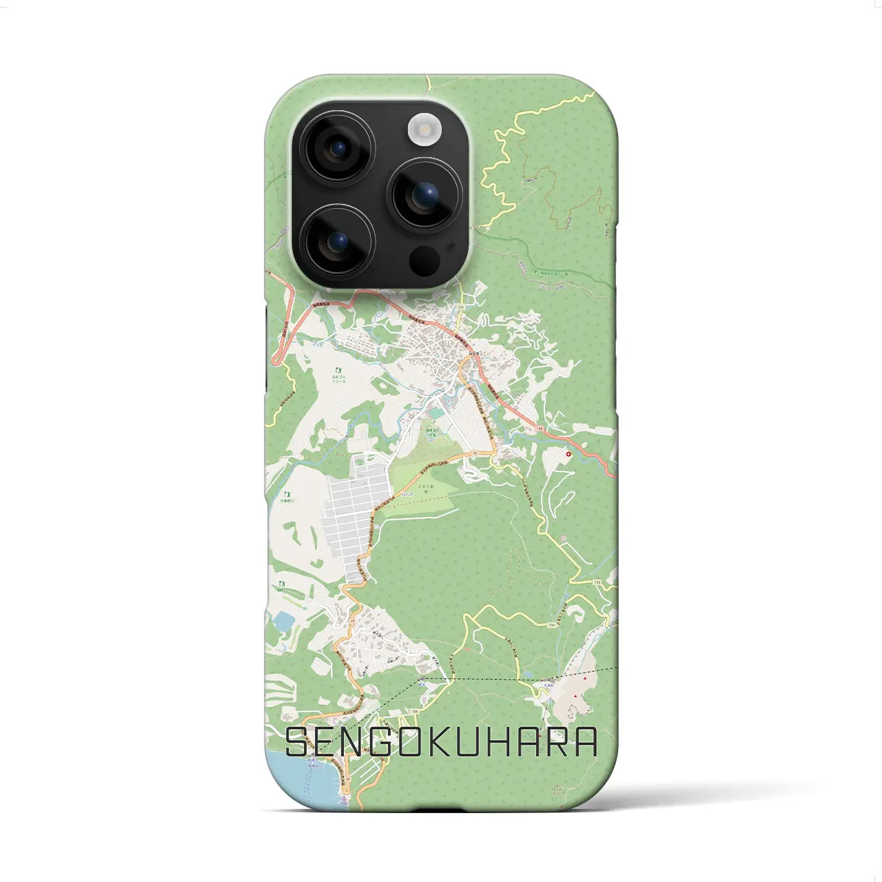 【仙石原(神奈川県)】地図柄iPhoneケース(バックカバータイプ)