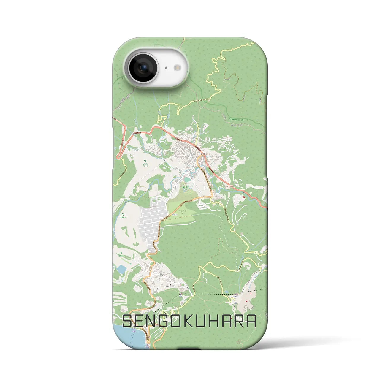 【仙石原(神奈川県)】地図柄iPhoneケース(バックカバータイプ)