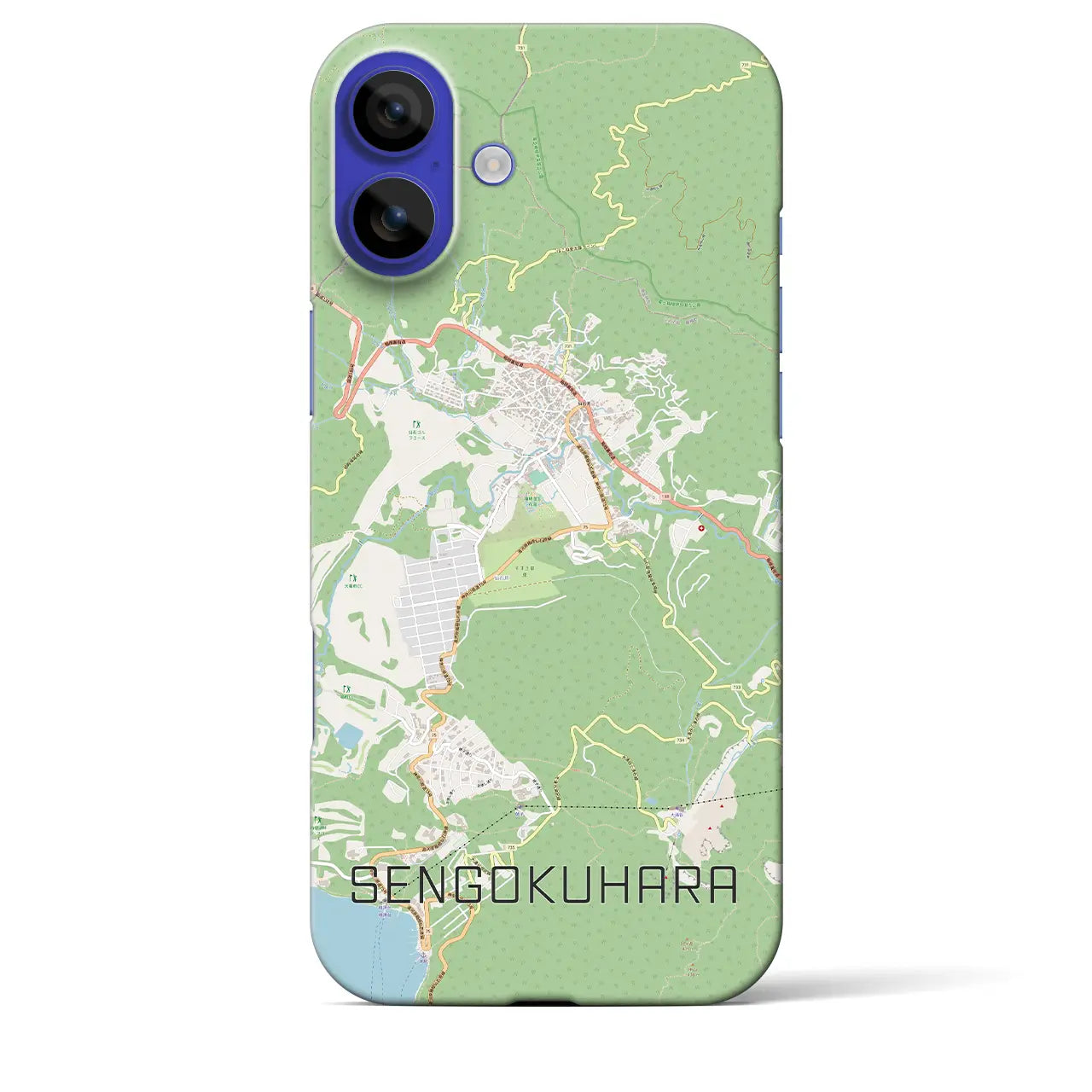 【仙石原(神奈川県)】地図柄iPhoneケース(バックカバータイプ)