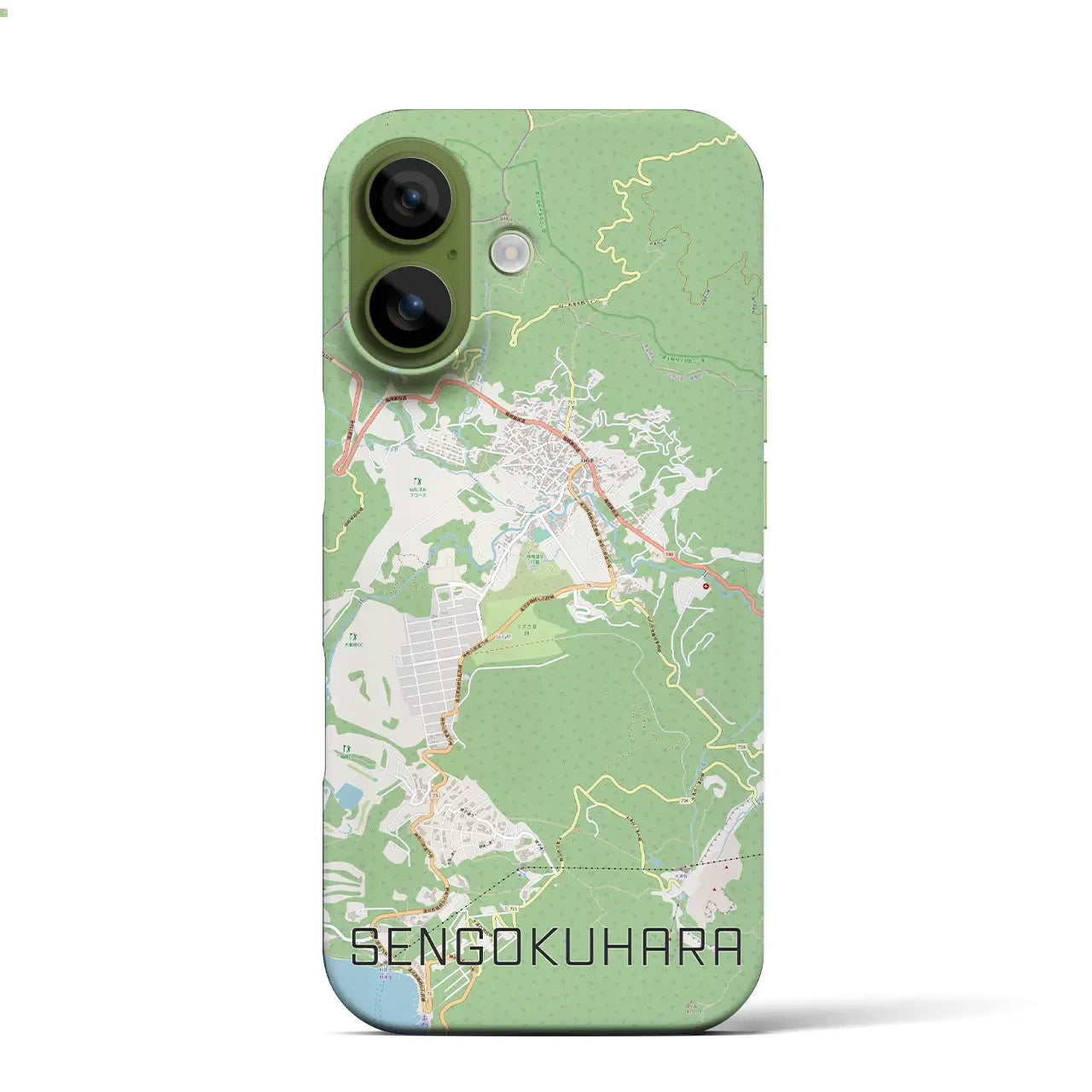 【仙石原(神奈川県)】地図柄iPhoneケース(バックカバータイプ)