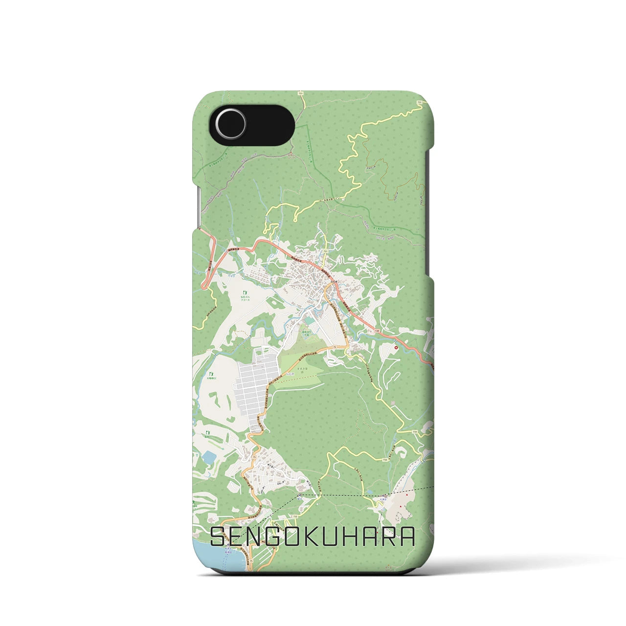 【仙石原(神奈川県)】地図柄iPhoneケース(バックカバータイプ)