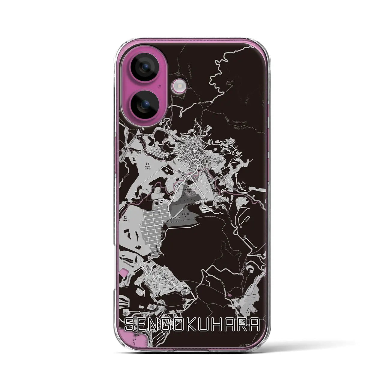 【仙石原(神奈川県)】地図柄iPhoneケース(クリアタイプ)