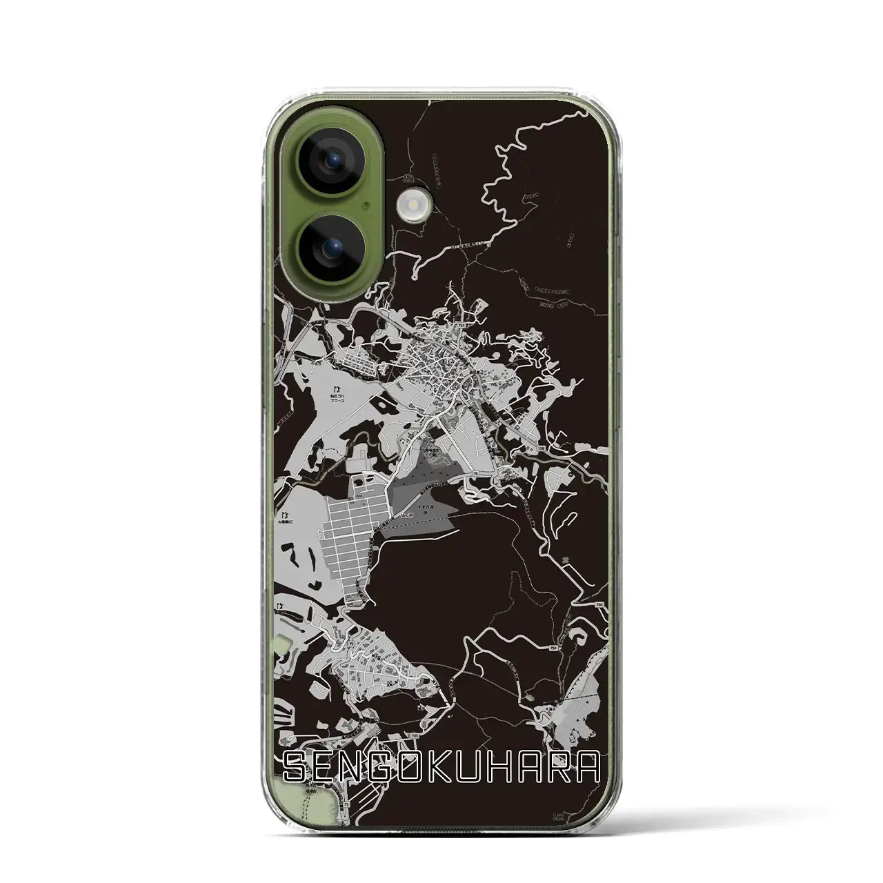 【仙石原(神奈川県)】地図柄iPhoneケース(クリアタイプ)