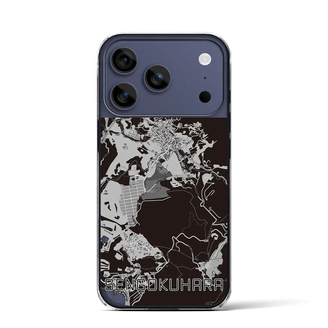 【仙石原(神奈川県)】地図柄iPhoneケース(クリアタイプ)