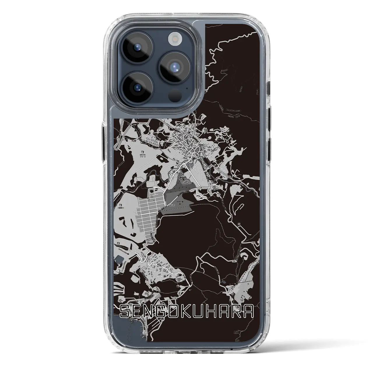 【仙石原(神奈川県)】地図柄iPhoneケース(MagSafeタイプ)