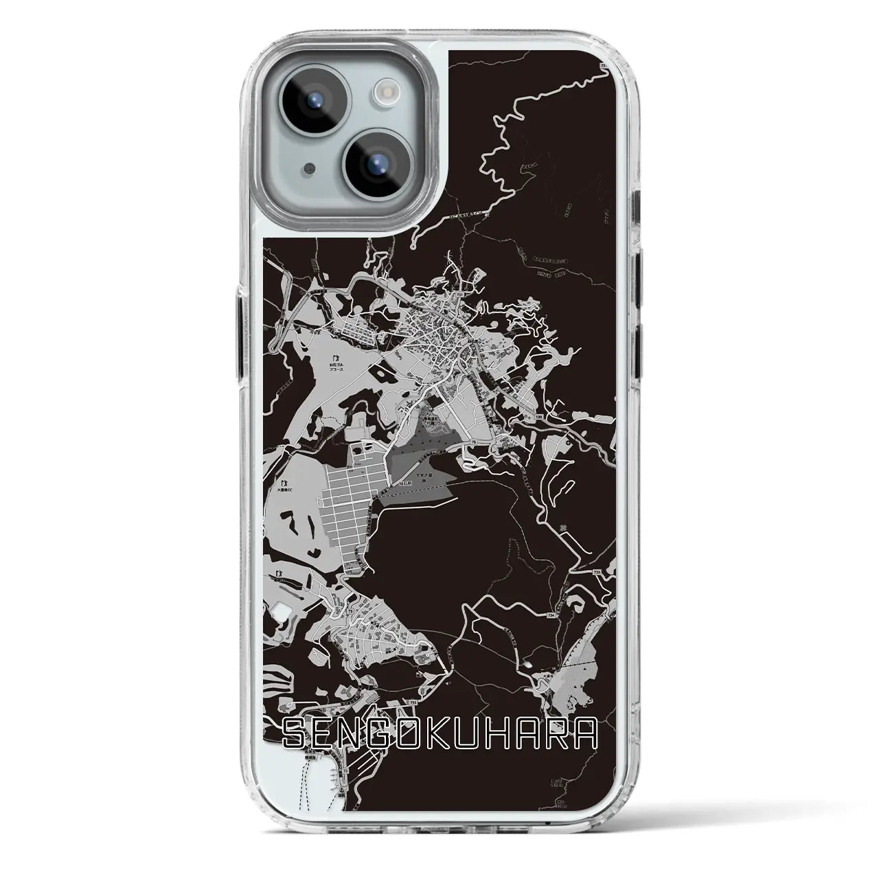 【仙石原(神奈川県)】地図柄iPhoneケース(MagSafeタイプ)